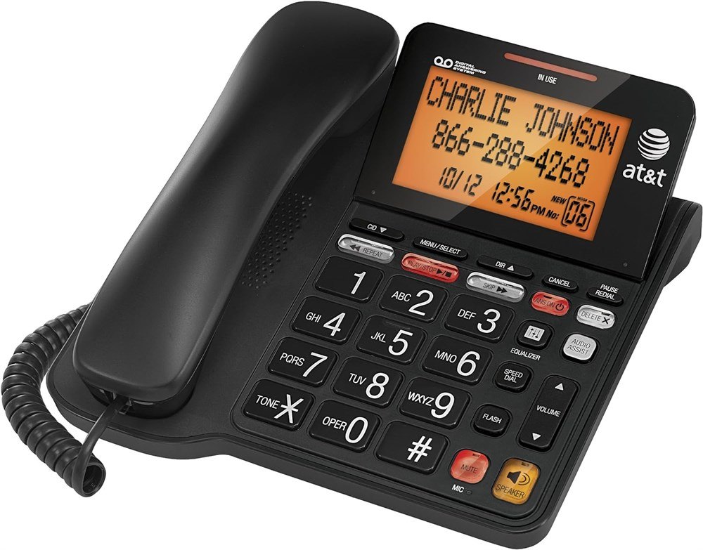 AT&T CL4940 Corded Phone with Digital Answering System