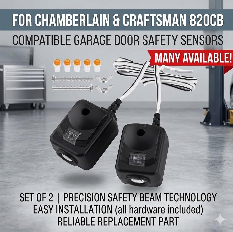 Chamberlain or Craftsman 820CB GARAGE DOOR SAFETY SENSORS