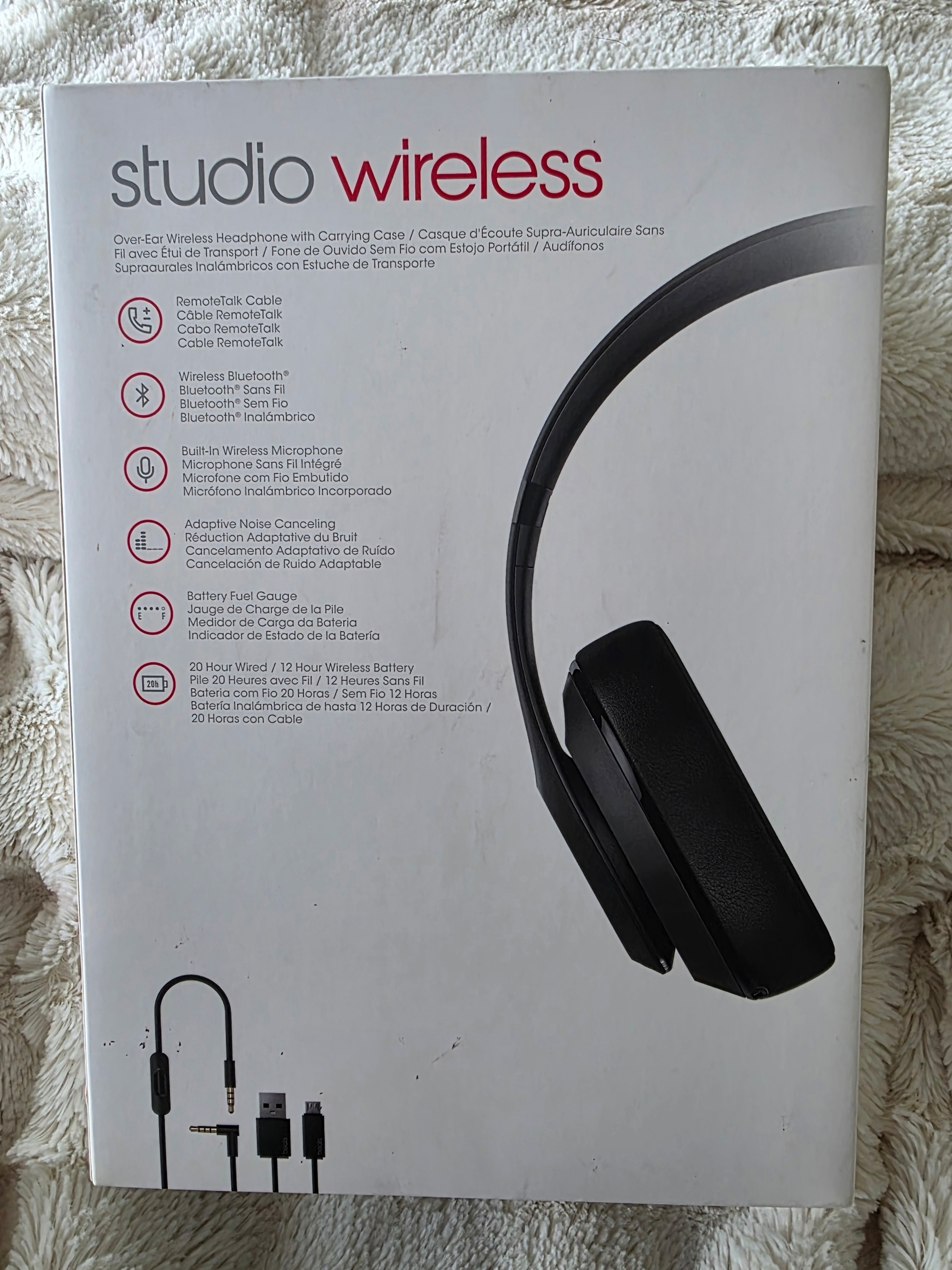 "beats" Studio 2 Wireless-Over Ear/Case-Brand New Ear Pads - photo 2