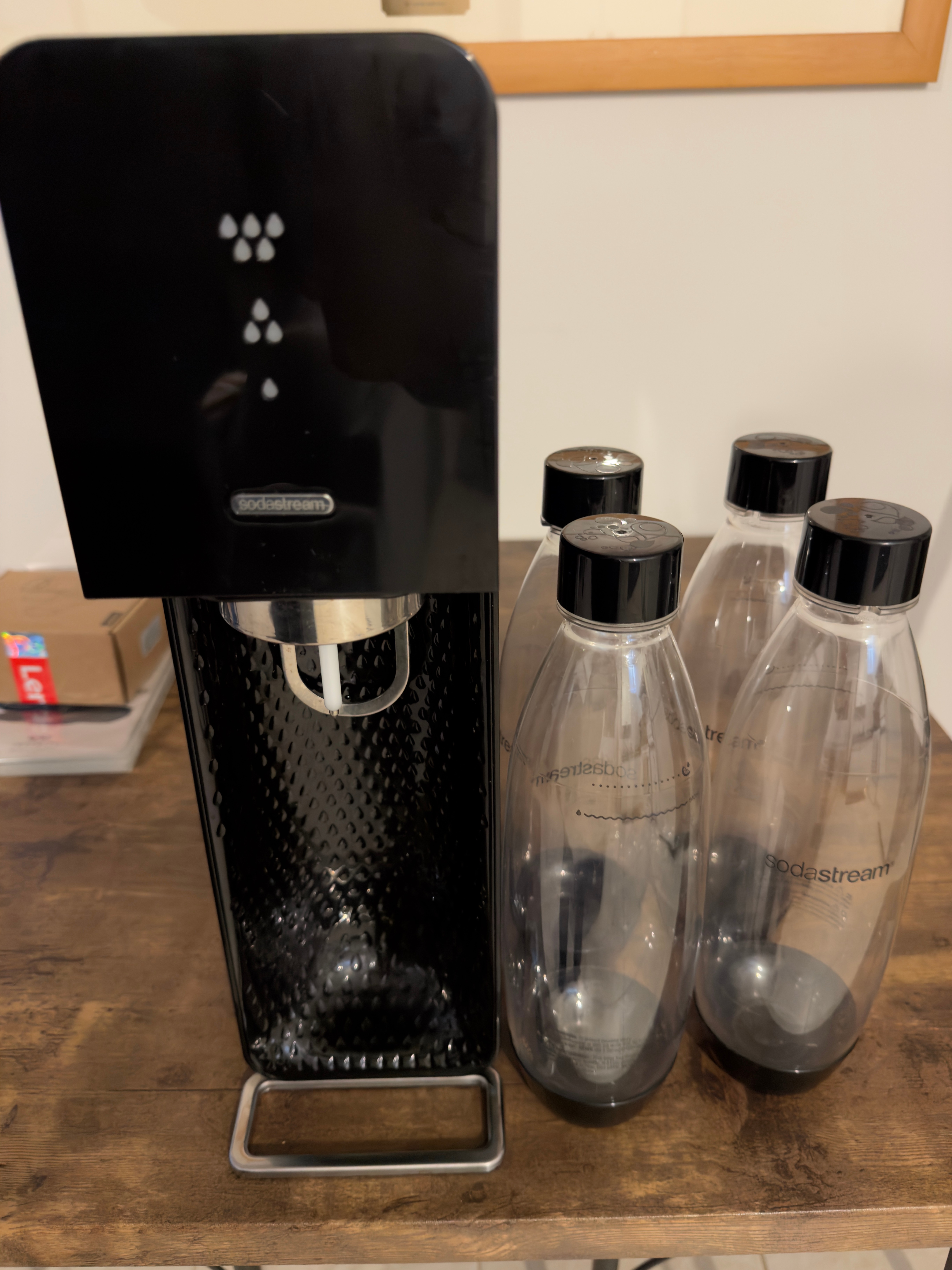 SodaStream Sparkling Water Maker with 4 Bottles