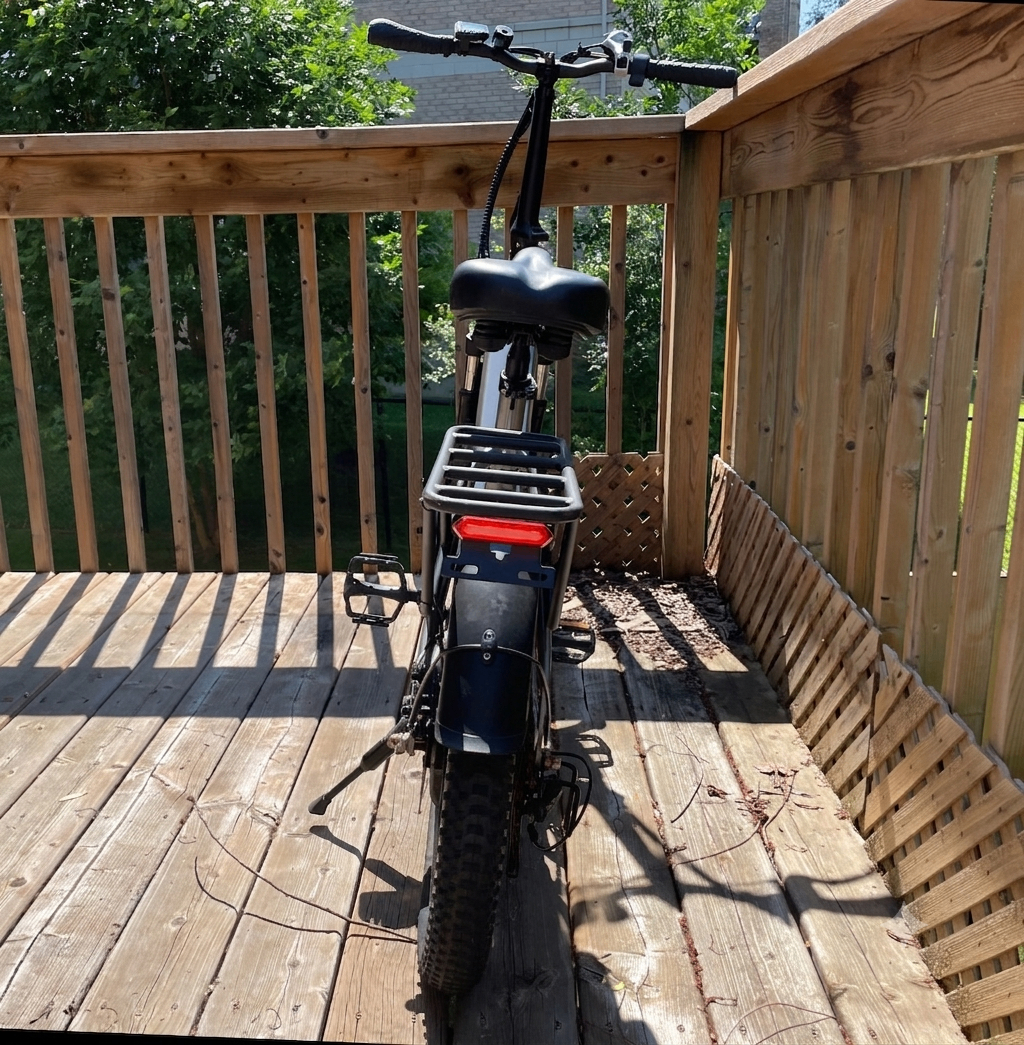 Blutron Fat Tire Step Through E-Bike, 6 Months Old, ~500km - photo 2
