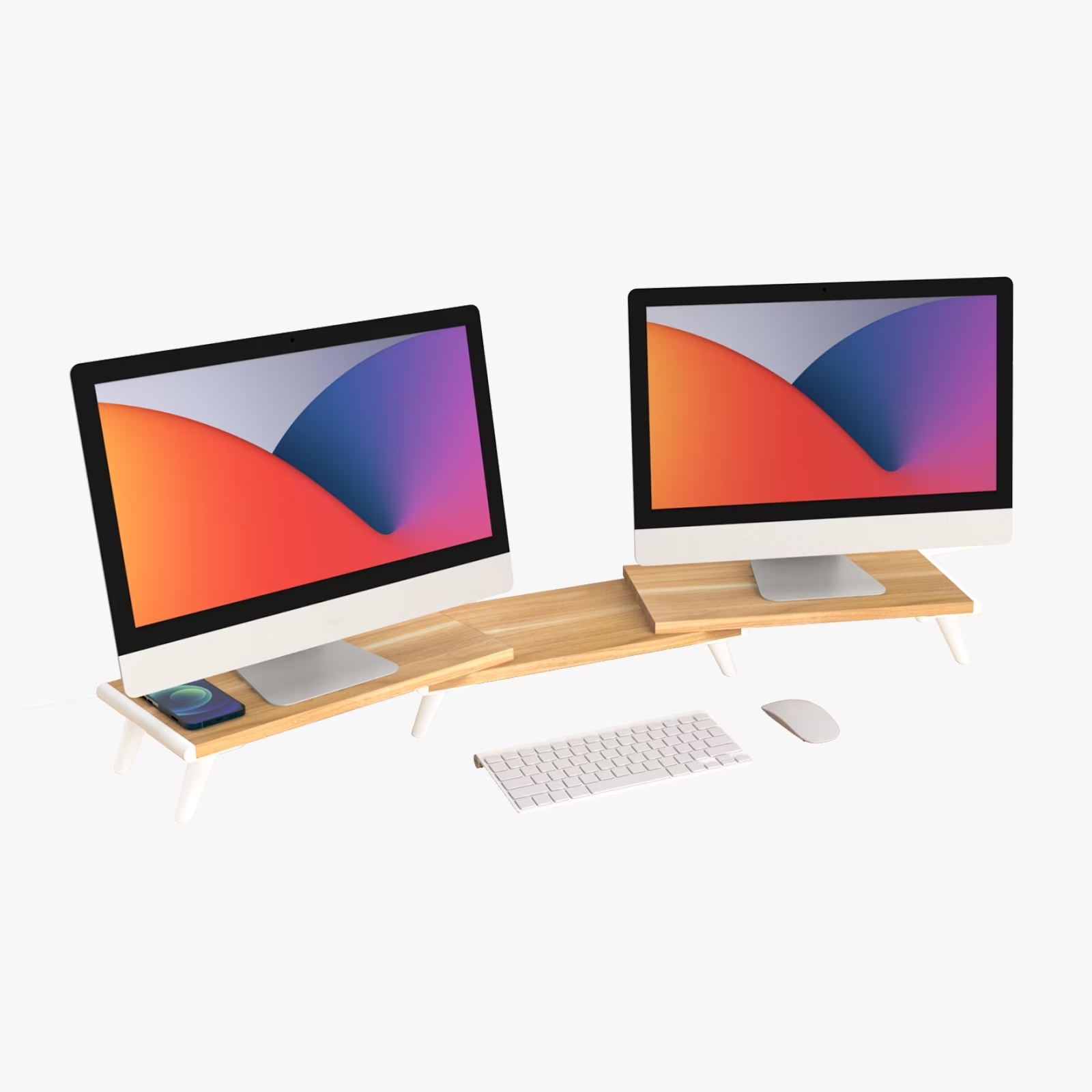 Dual Monitor Stand Riser for Desk - photo 2