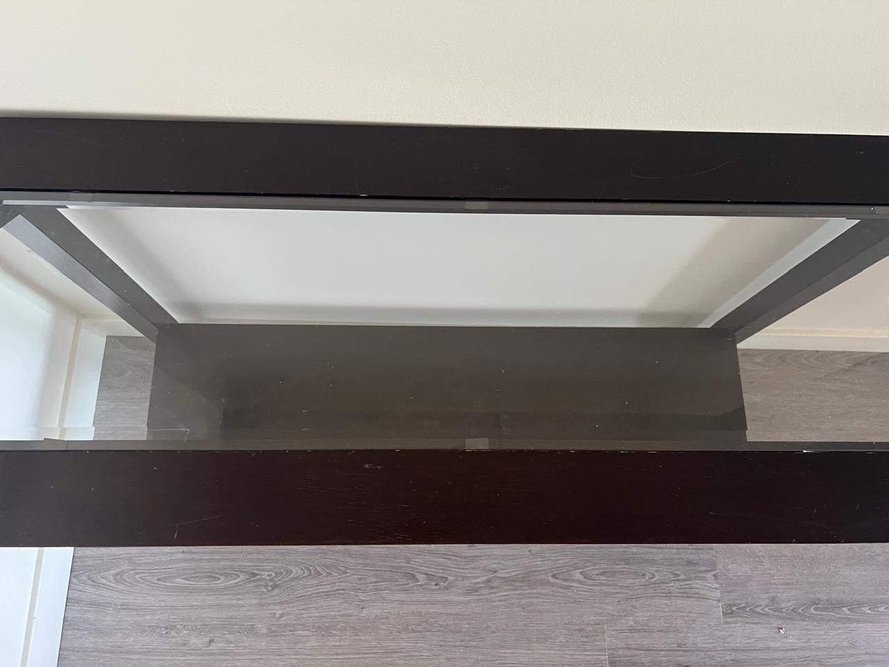 Console Table with Beveled Glass Top - photo 3