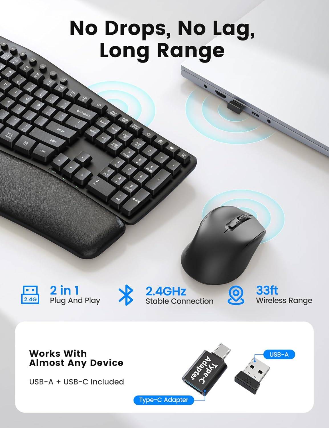 Wireless Keyboard and Mouse Combo - photo 2