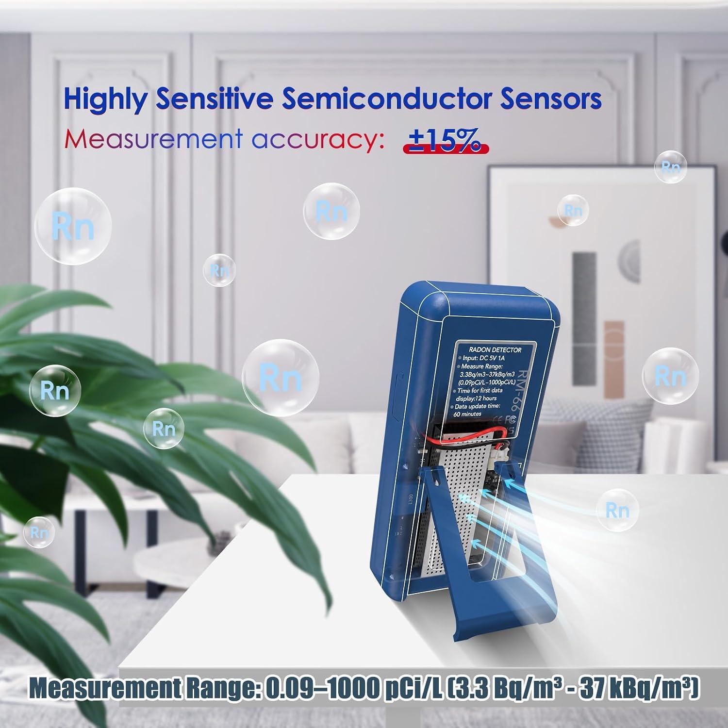 RM-60 Radon Detector with TFT Color Display - photo 3