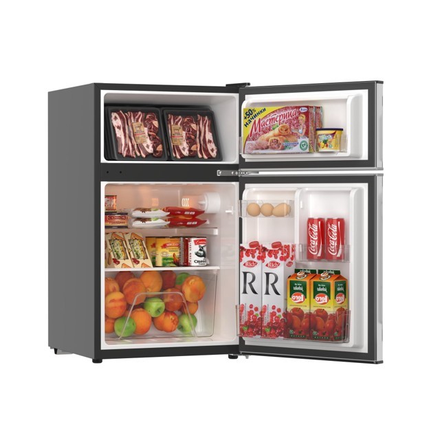 Hamilton Beach 3.1 Cu.Ft Mini Fridge Freezer, Reversible Door