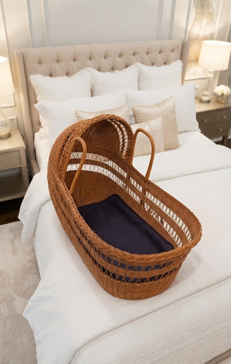 Charming Vintage Wicker Moses Basket / Nursery Statement Piece 🧺 - photo 2