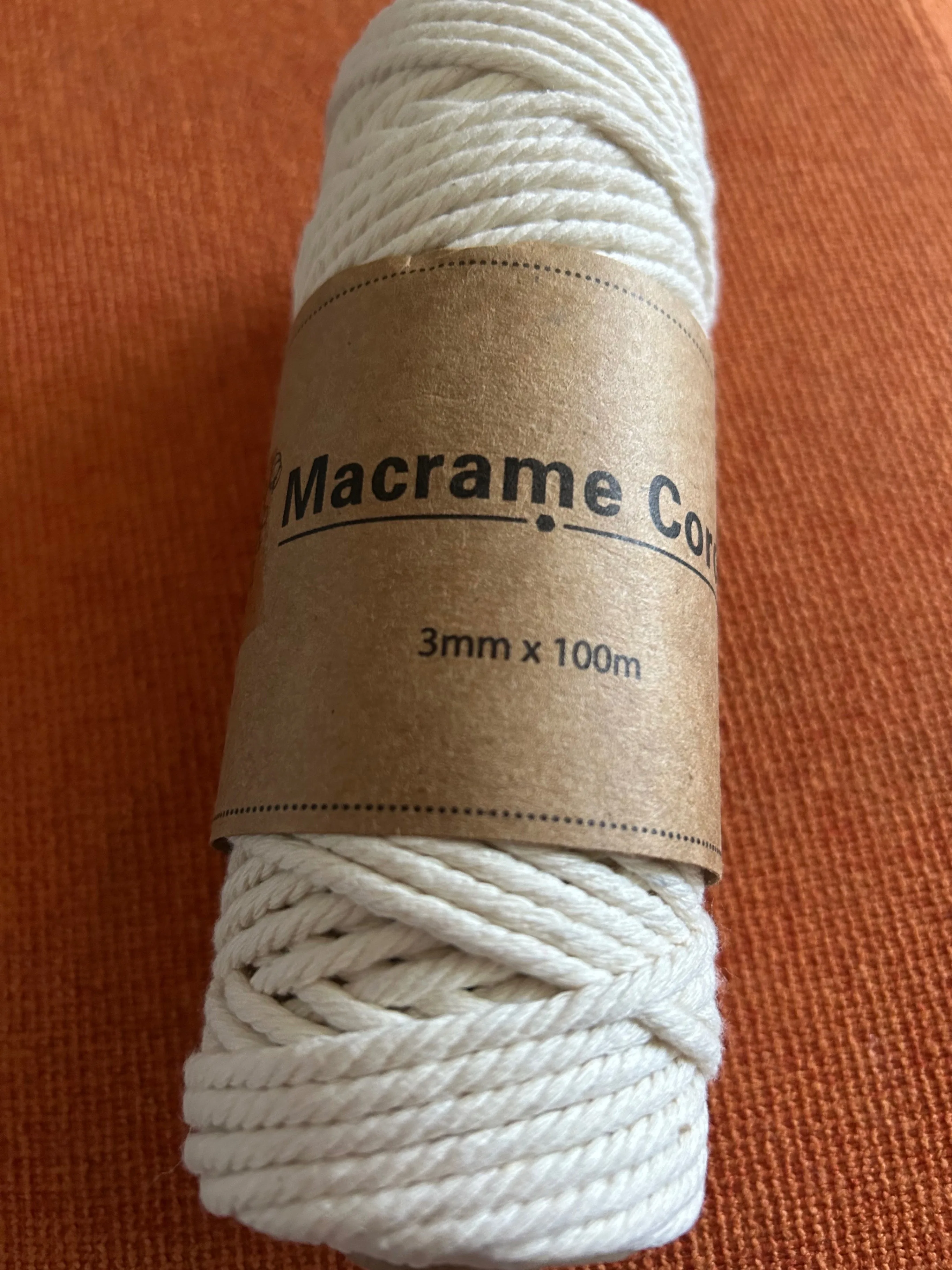 3mm x 100m Macrame Cord