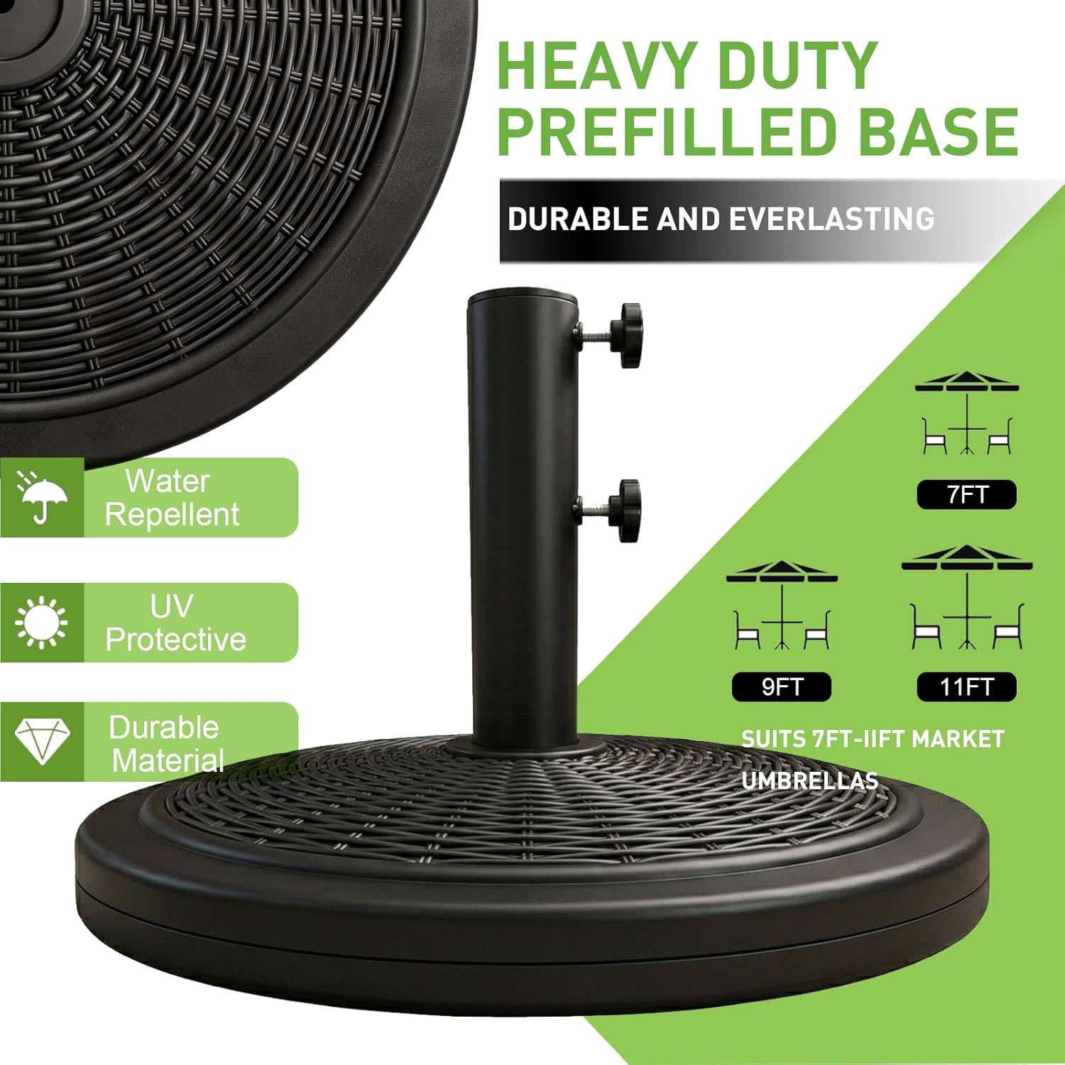 Brand New T&Jero Heavy Duty Prefilled Patio Umbrella Base - photo 2