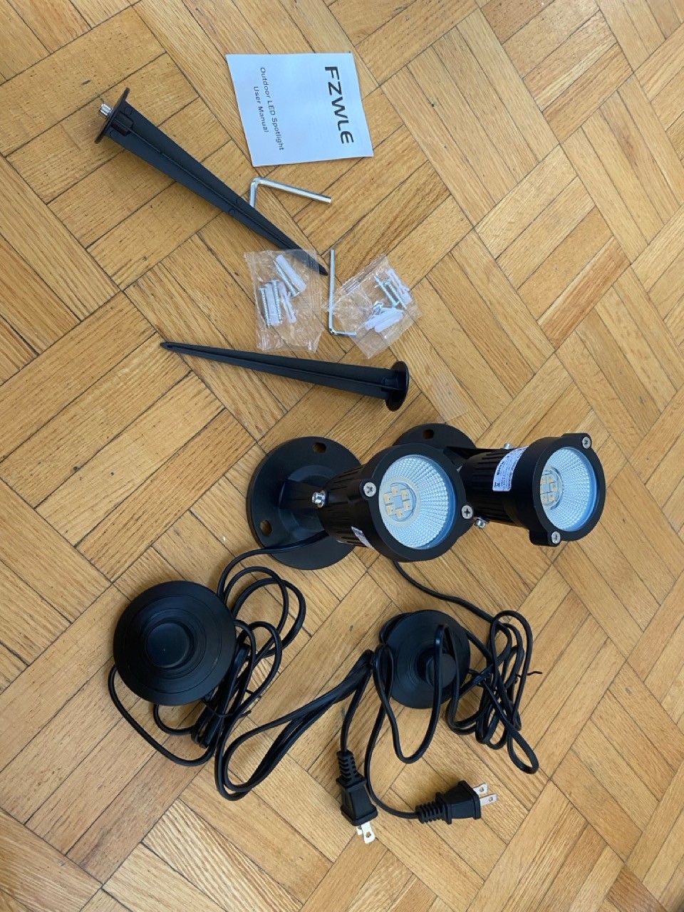 RGB LED Spot Lights (2 Pack) – Indoor Up Lights with Remote - photo 3