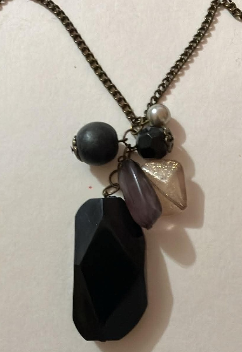 Vintage Necklace Dangling Chain with Beads - 30 Inches - photo 2