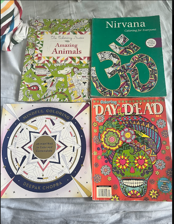 USED Adult Colouring Books