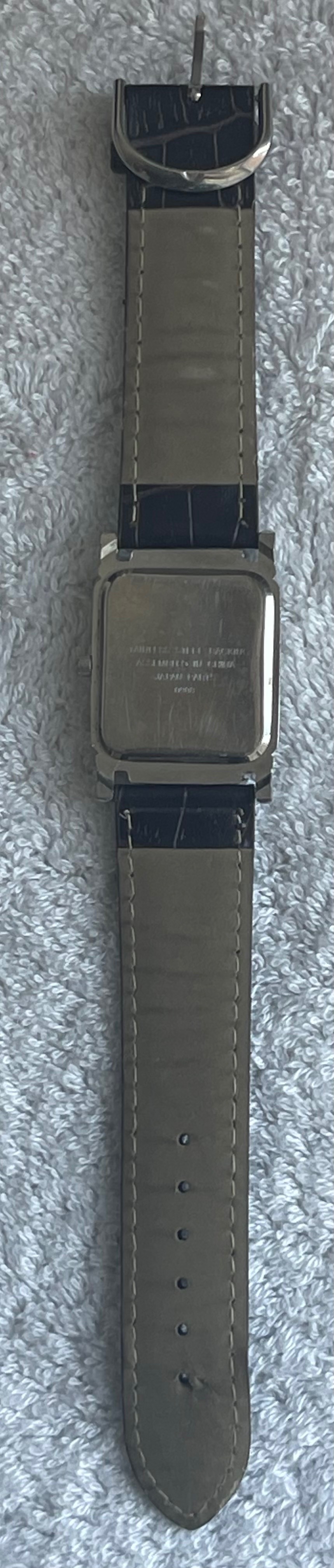 Vintage PCA Rectangular Tank Watch – Dark Brown Leather - photo 4
