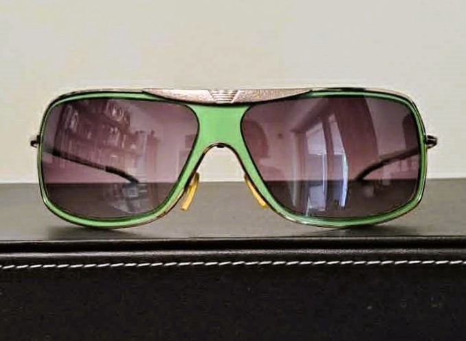 NEW Vintage Y2K Lime Green Shield Sunglasses Rave/Cyber Aviator