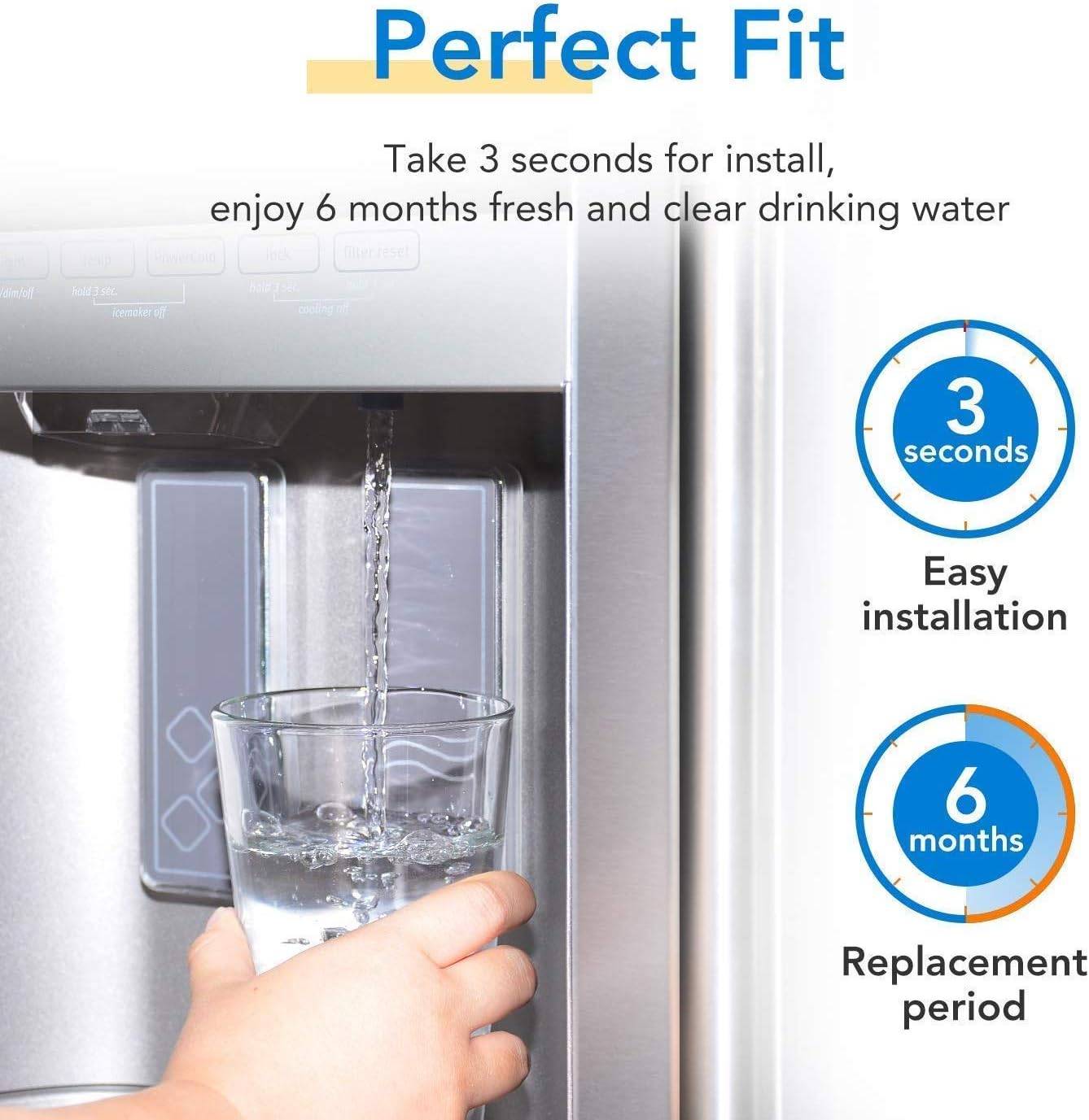 Icepure Replacement Refrigerator Water Filter for GE - 3 Pack - photo 2
