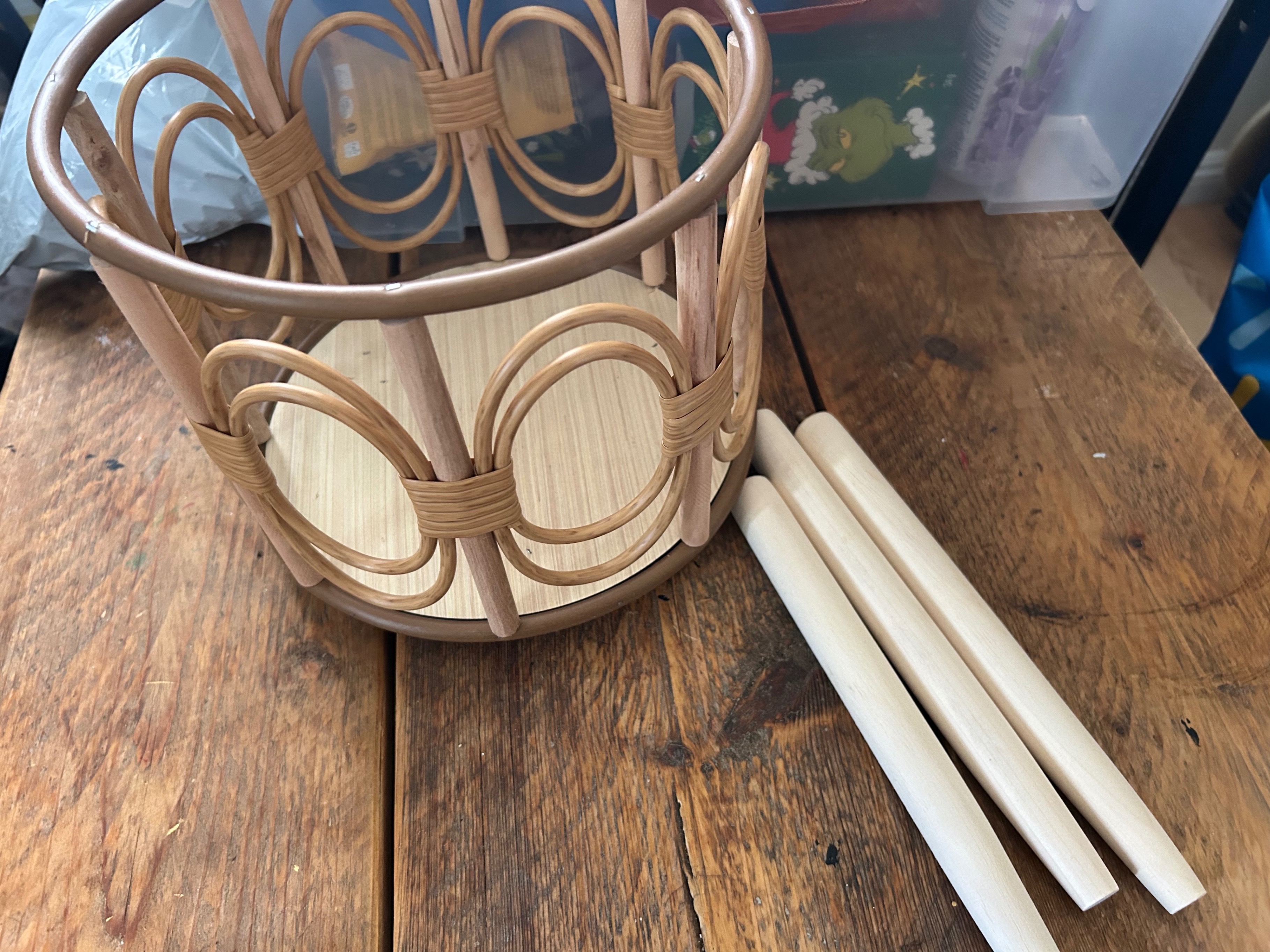 Bamboo Plant Pot Holder or Storage Basket - photo 2