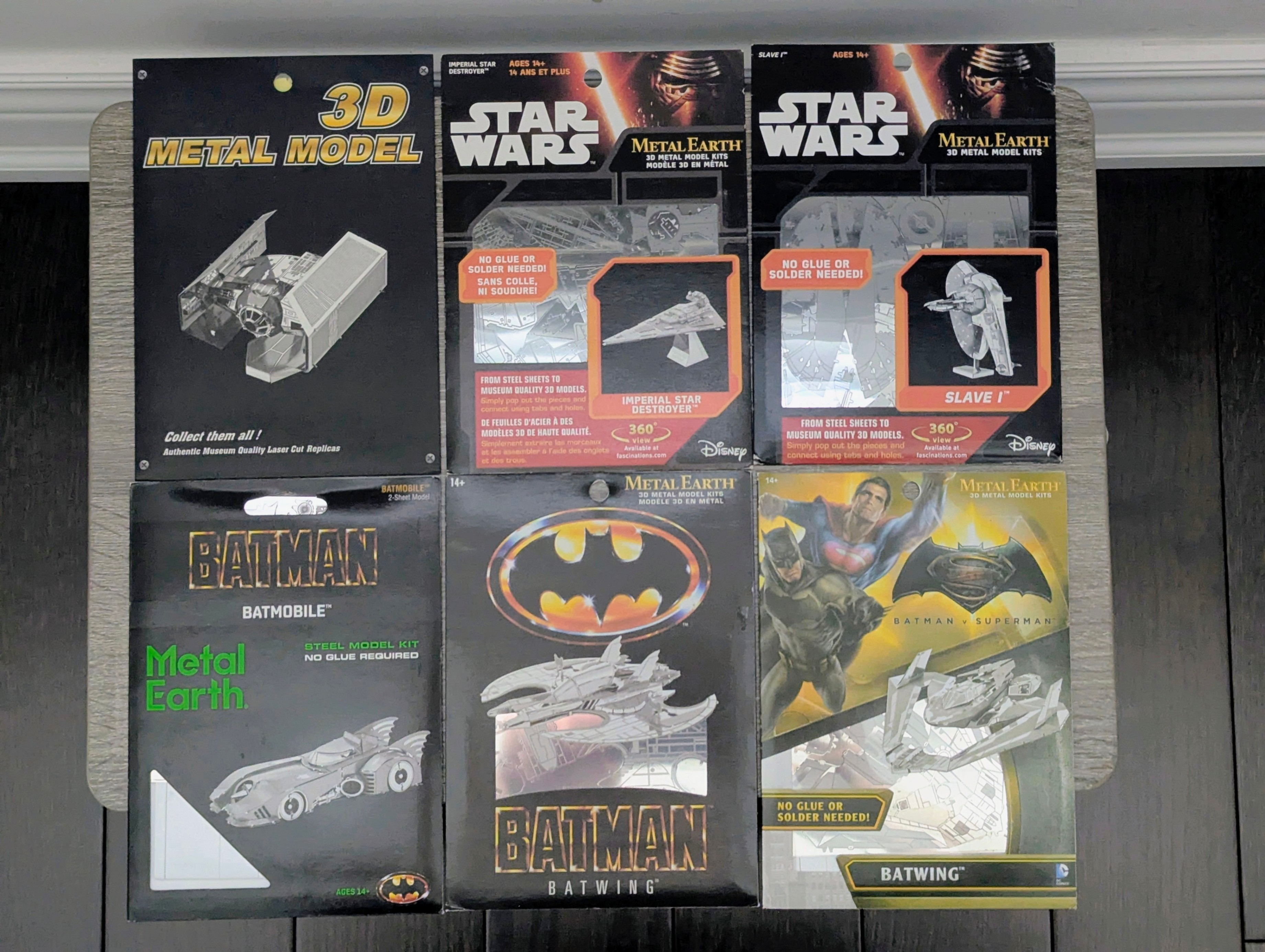 Metal Earth 3D Metal Model Kits - Star Wars & Batman