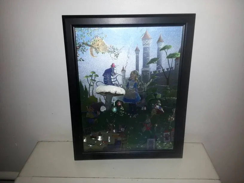 Alice In Wonderland: Framed Shimmery Dufex Foil Print - photo 4
