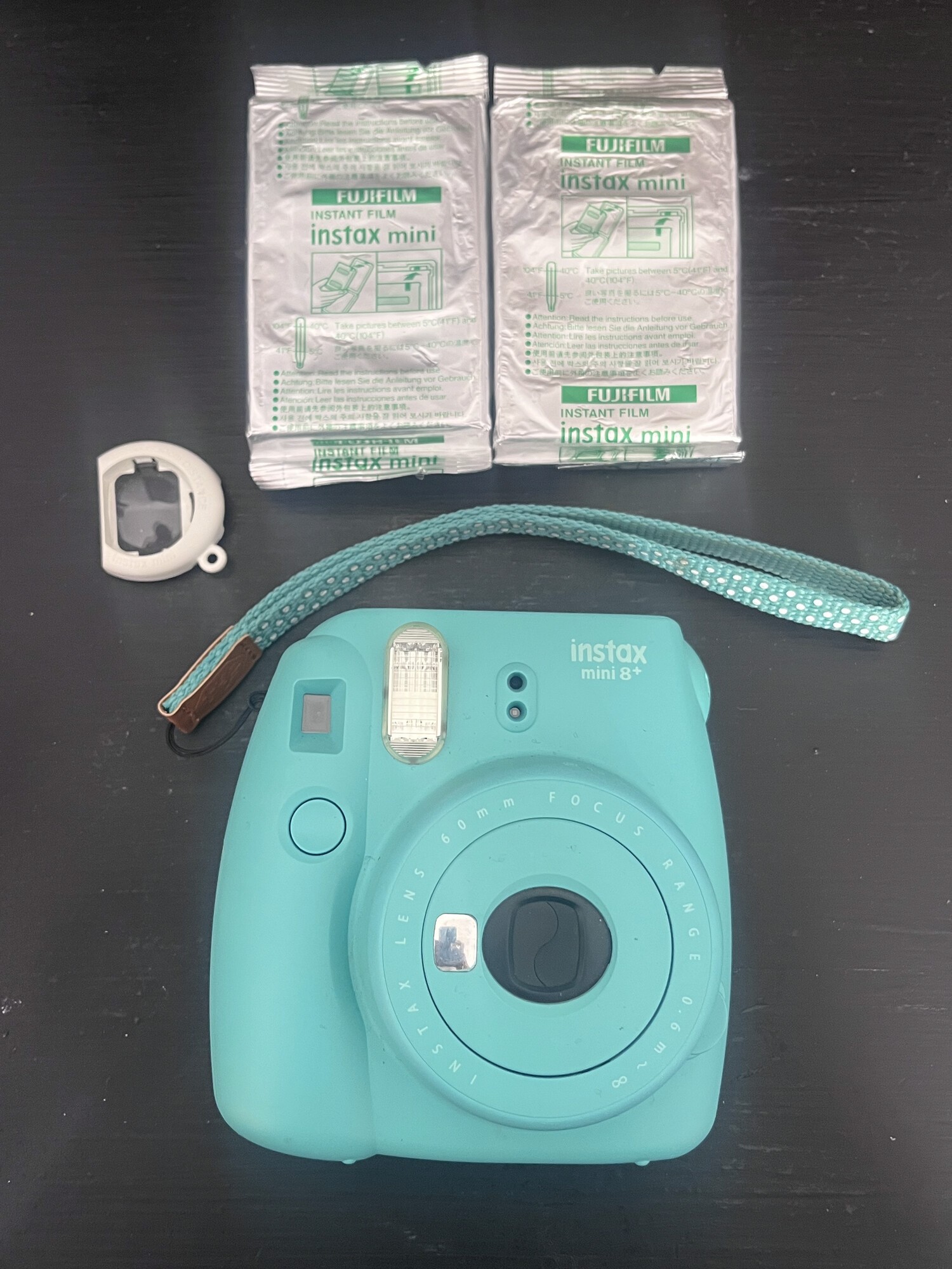 Fujifilm Instax Mini 8+ Instant Camera (Mint) + 2 Film Packs