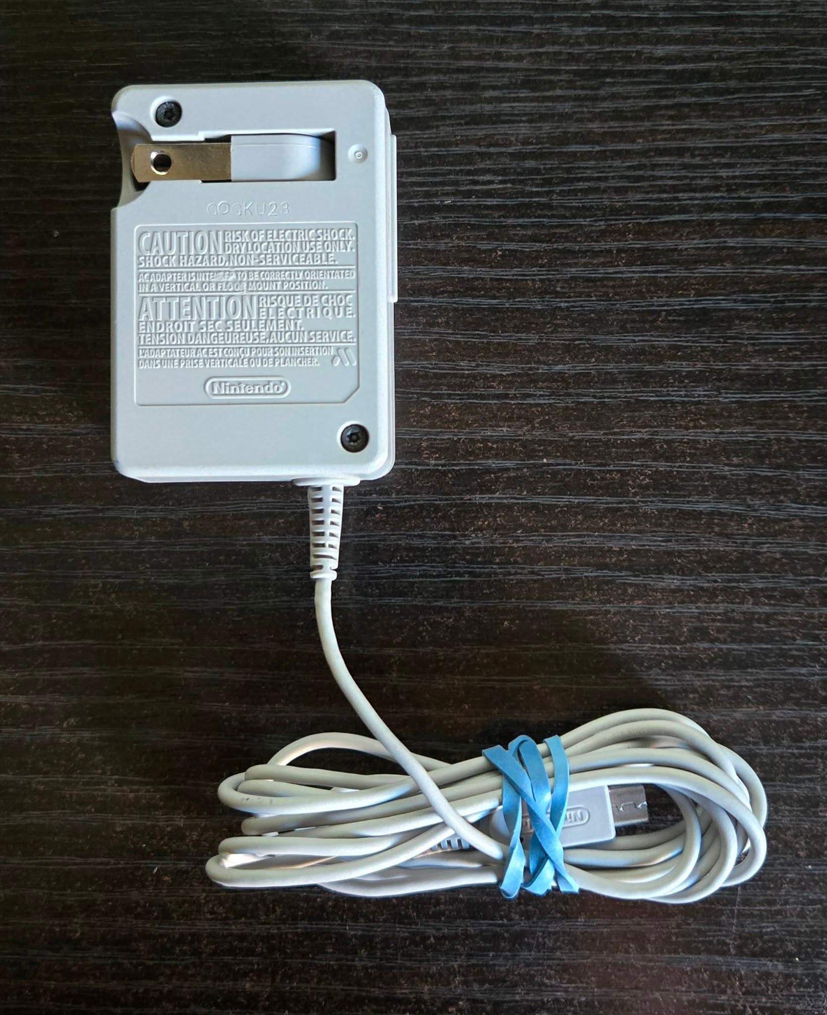 Original Nintendo 3DS XL Power Adapter Charger WAP-002 - photo 2