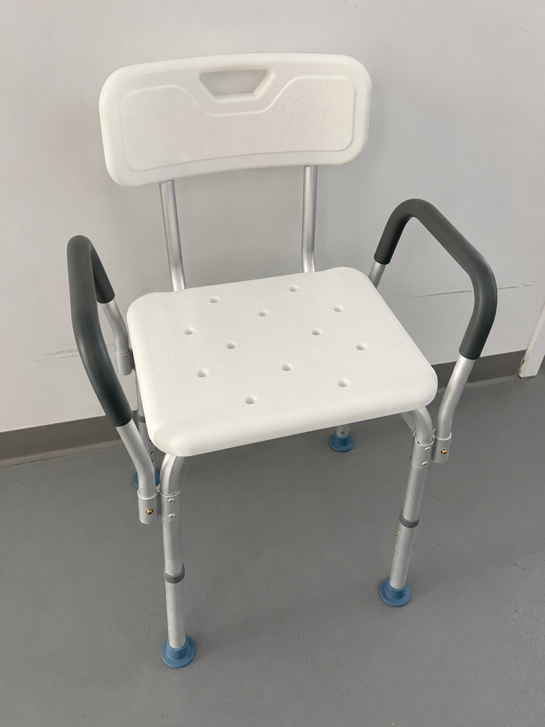 Adjustable Shower Chair with Arms & Backrest