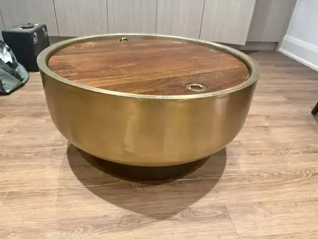 West Elm Drum Storage Coffee Table 40"