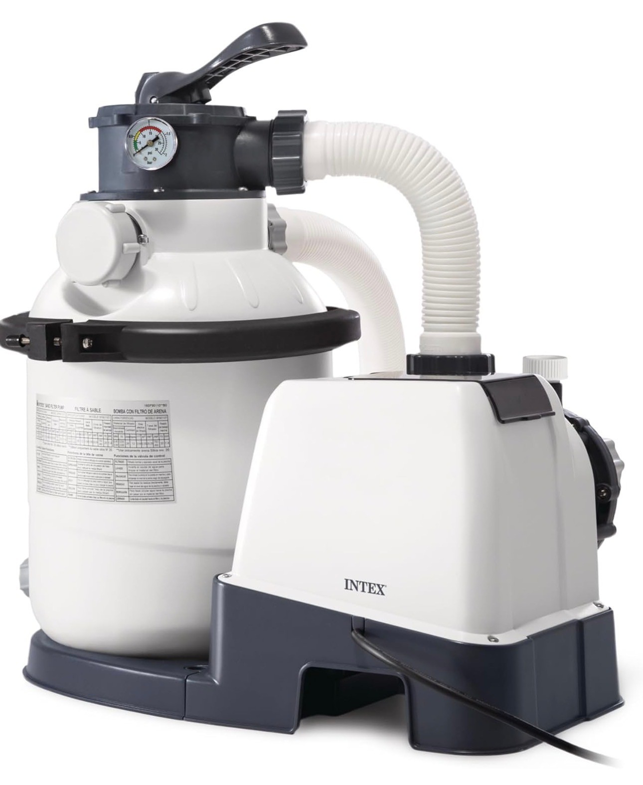INTEX 1500 GPH Krystal Clear Sand Filter Pump Swimming Auto Time - photo 2