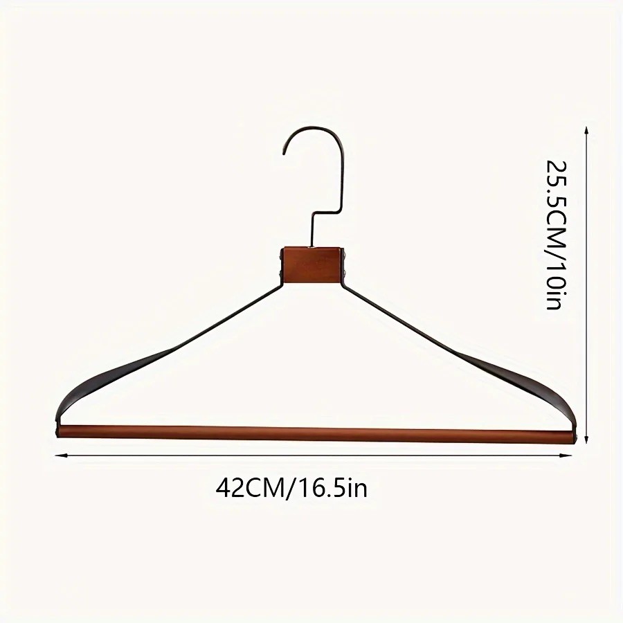 Wooden and Metal Wide Shoulder Clothes Hangers - photo 5