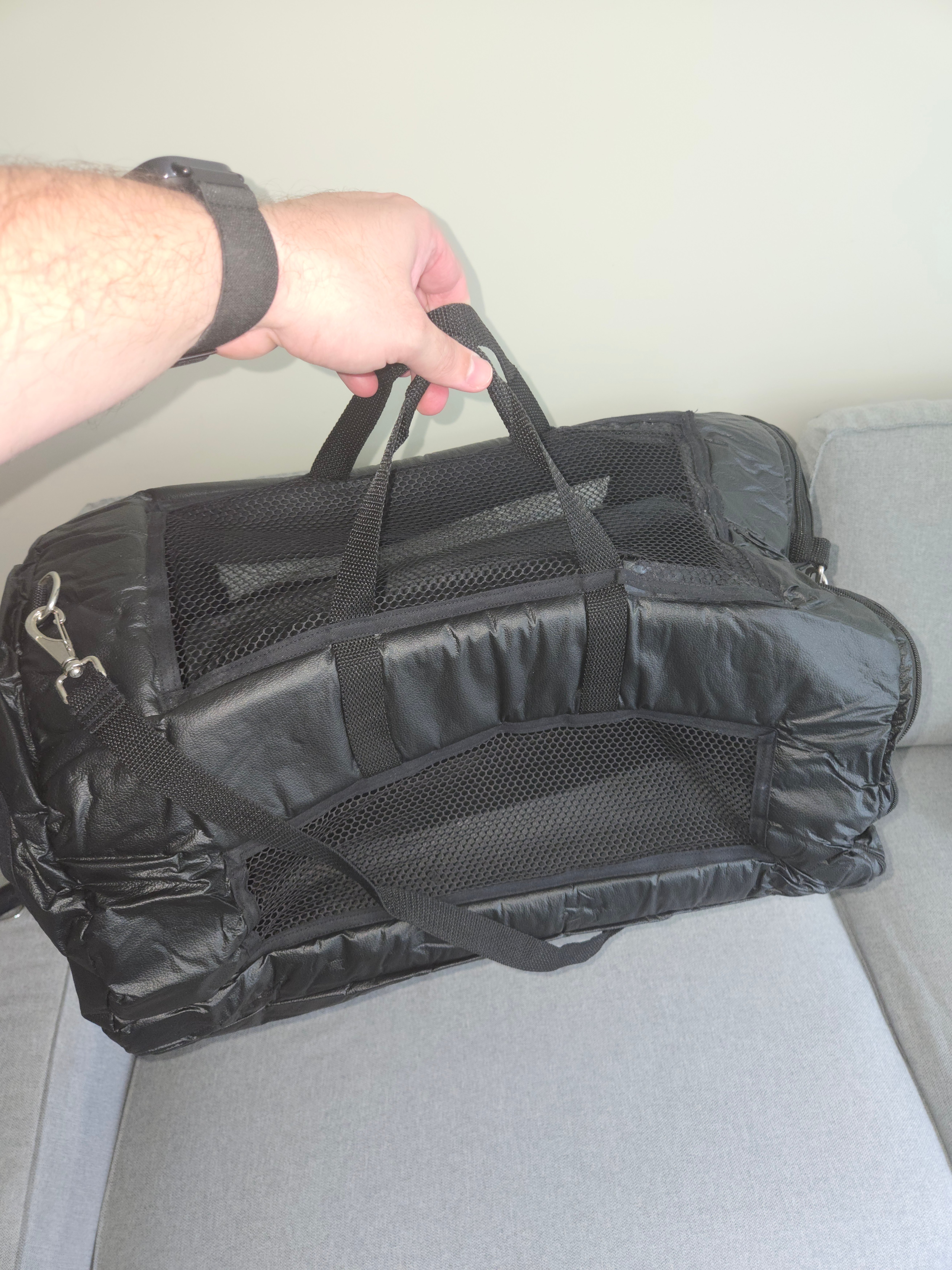 Pet carrier bag
