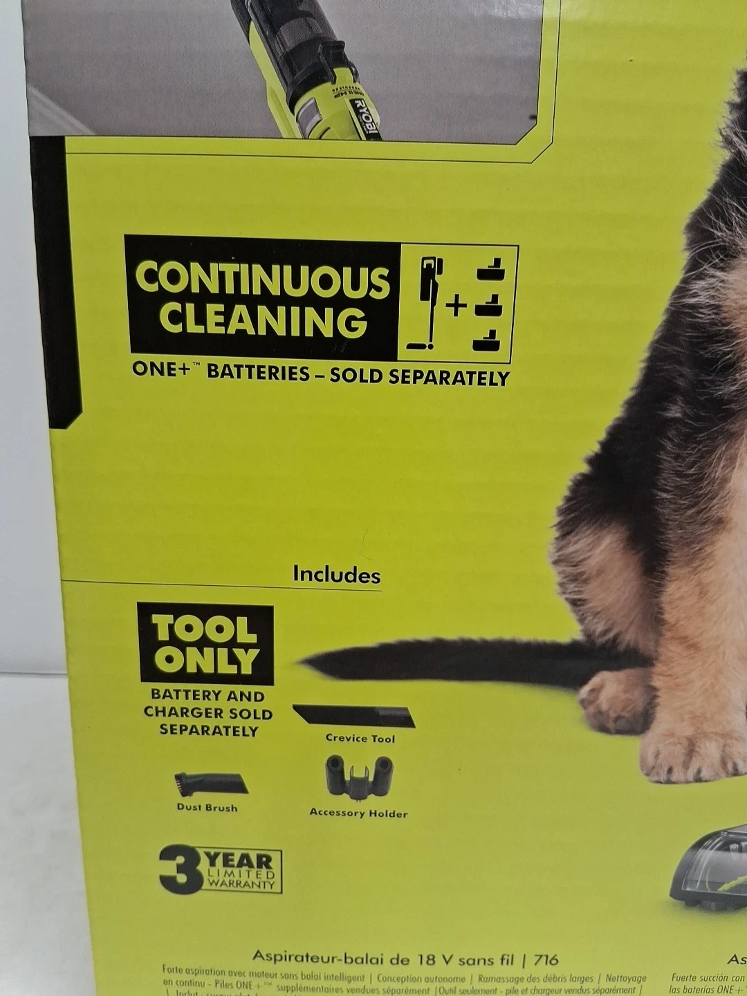 NEW RYOBI 18V ONE+ Cordless Pet Stick Vacuum Cleaner - photo 3