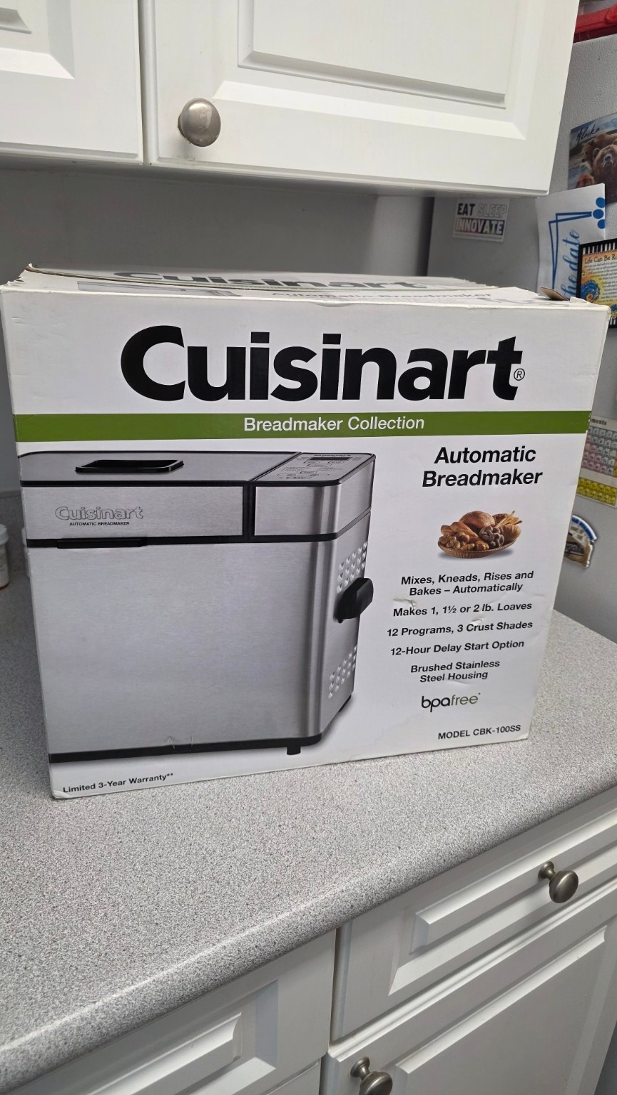 NEW Cuisinart Automatic Bread Maker (CBK-100SS) - Never Used