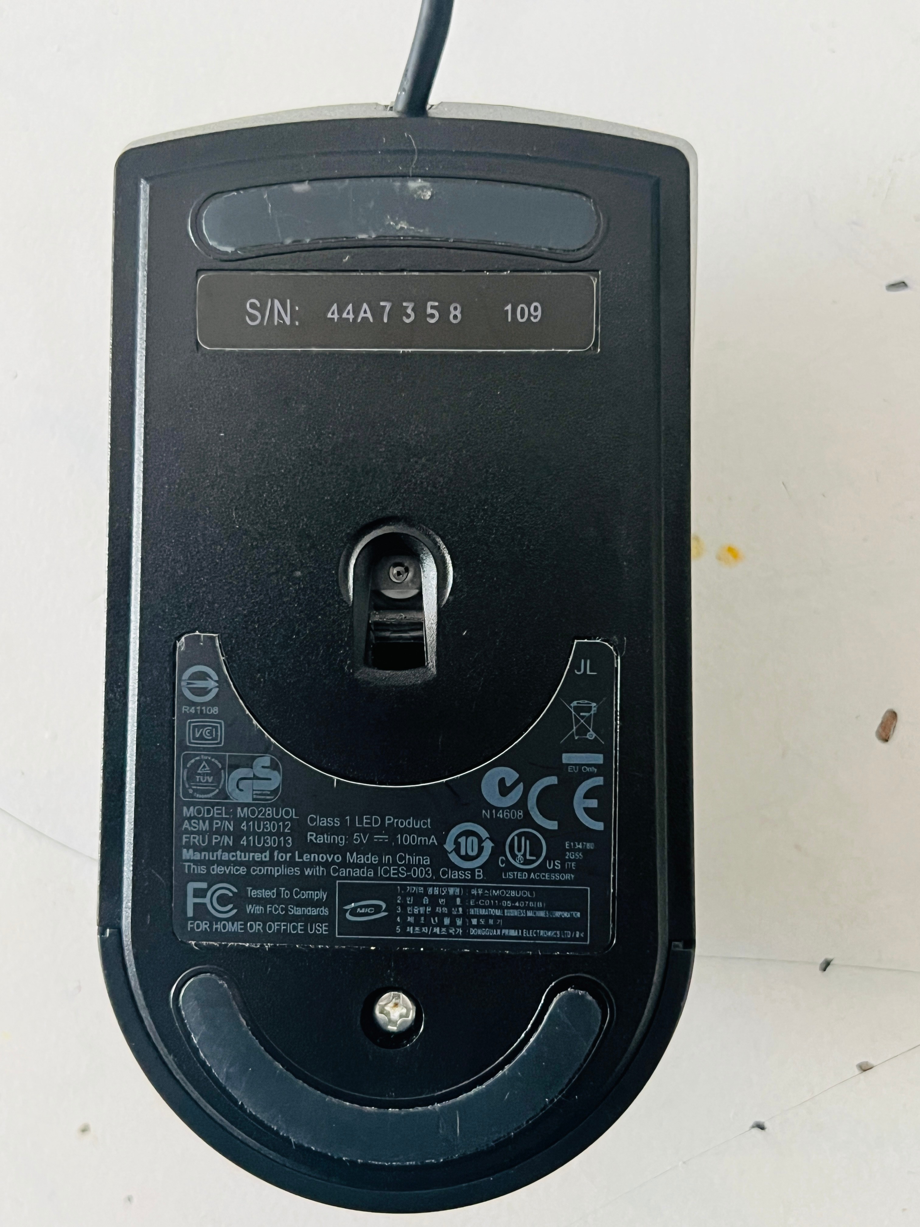 Optical mouse / souris (HP, Lenovo, Microsoft) - photo 3