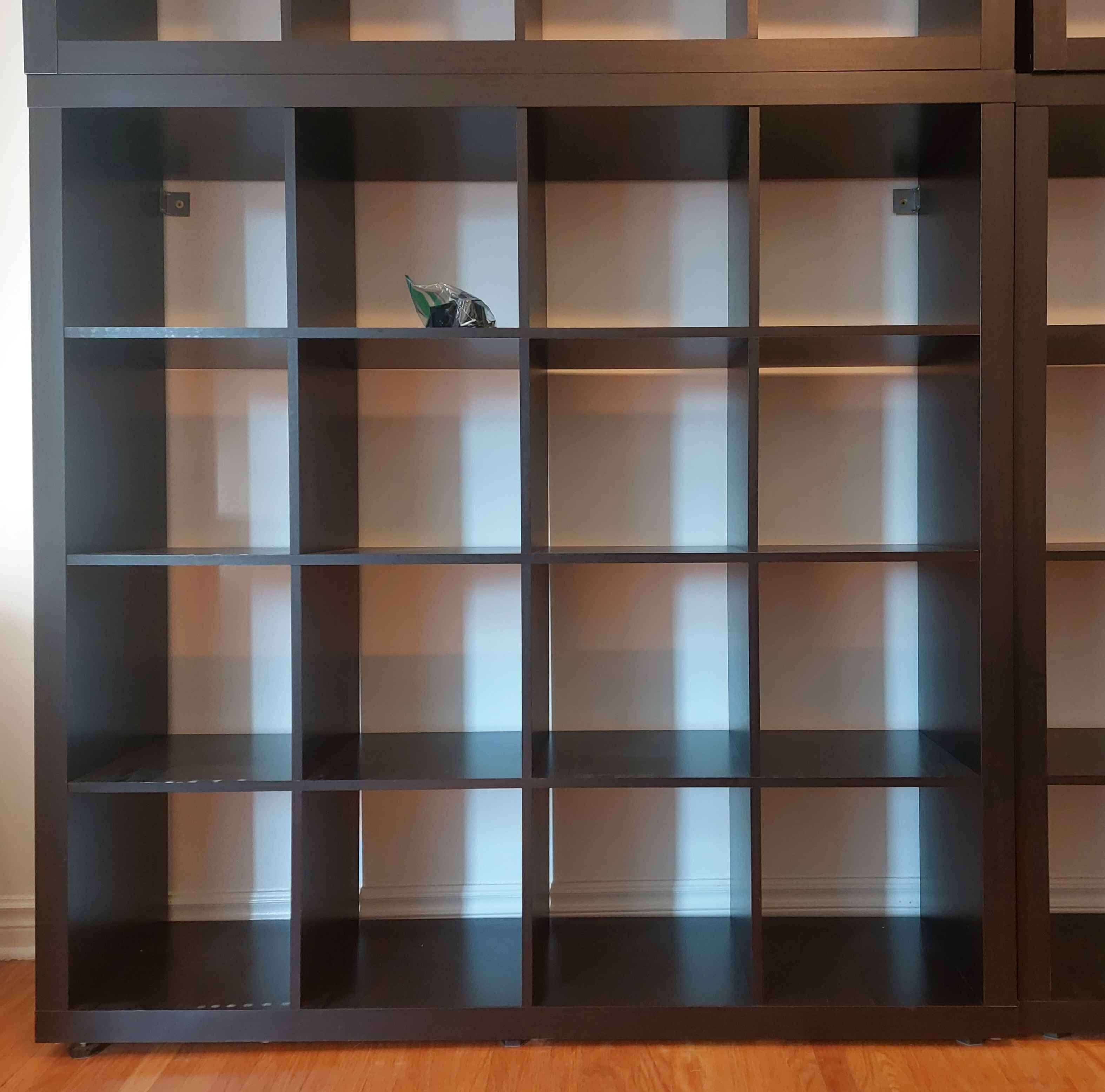 black Ikea Kallax shelving - photo 2
