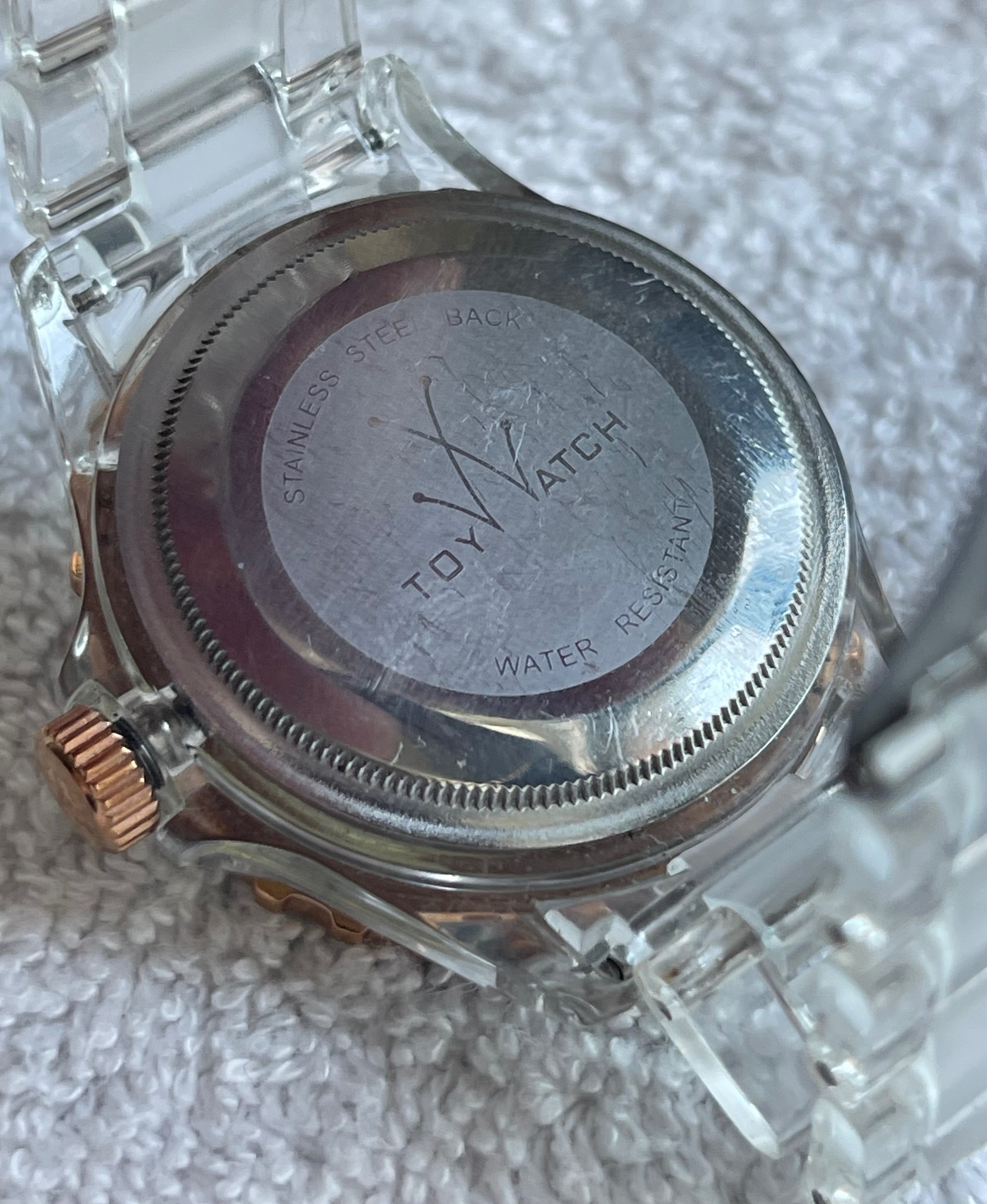 Italian ToyWatch Clear & Rose Gold Watch (Needs Battery) - photo 4