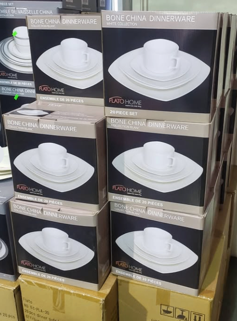 Flato Home Bone China Dinnerware Set - White Collection