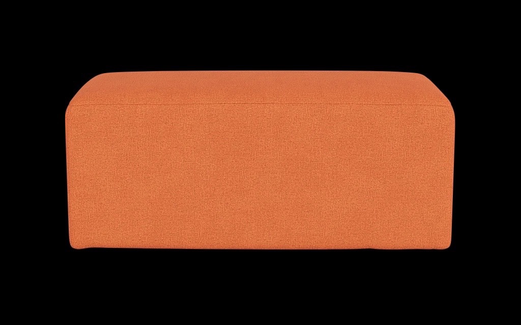 Cozey Atmosphere Ottoman - Tangerine