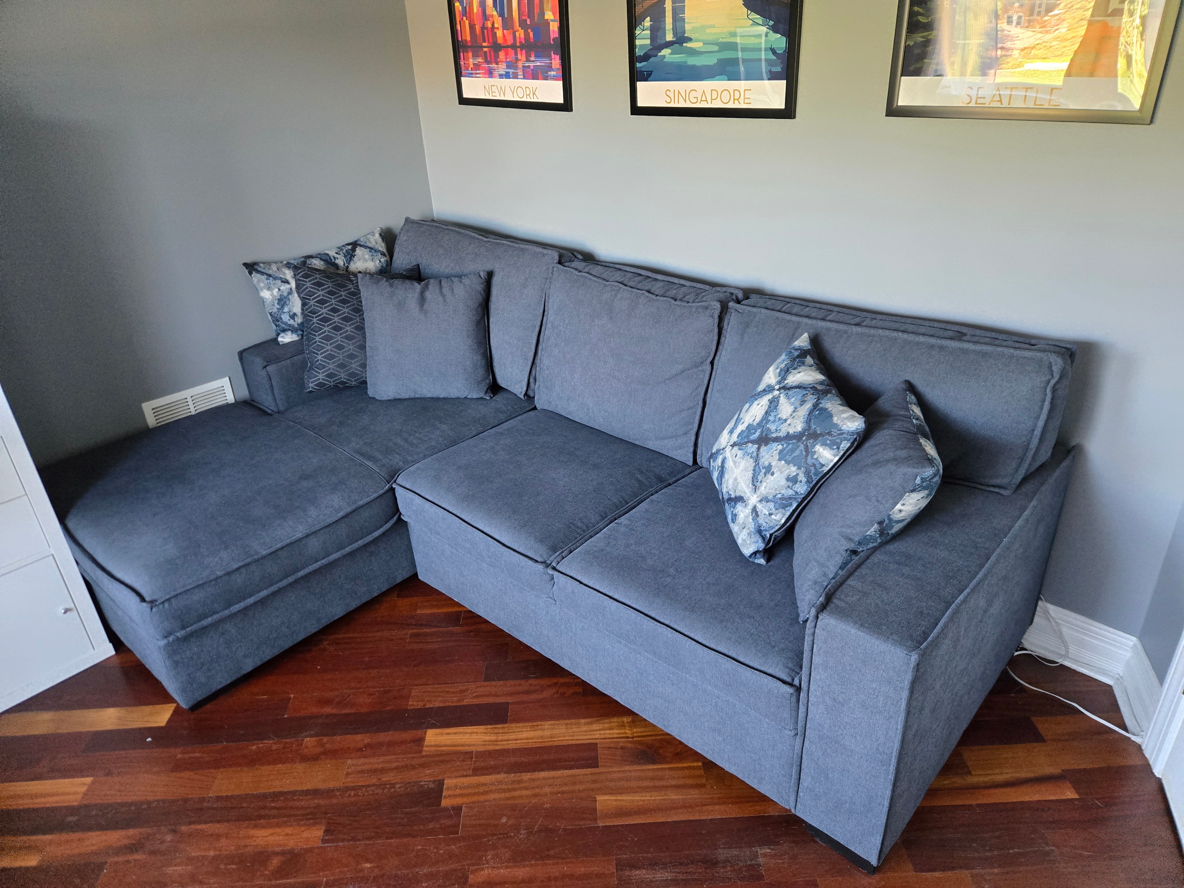 Bob's Furniture Sleeper Sectional with Storage