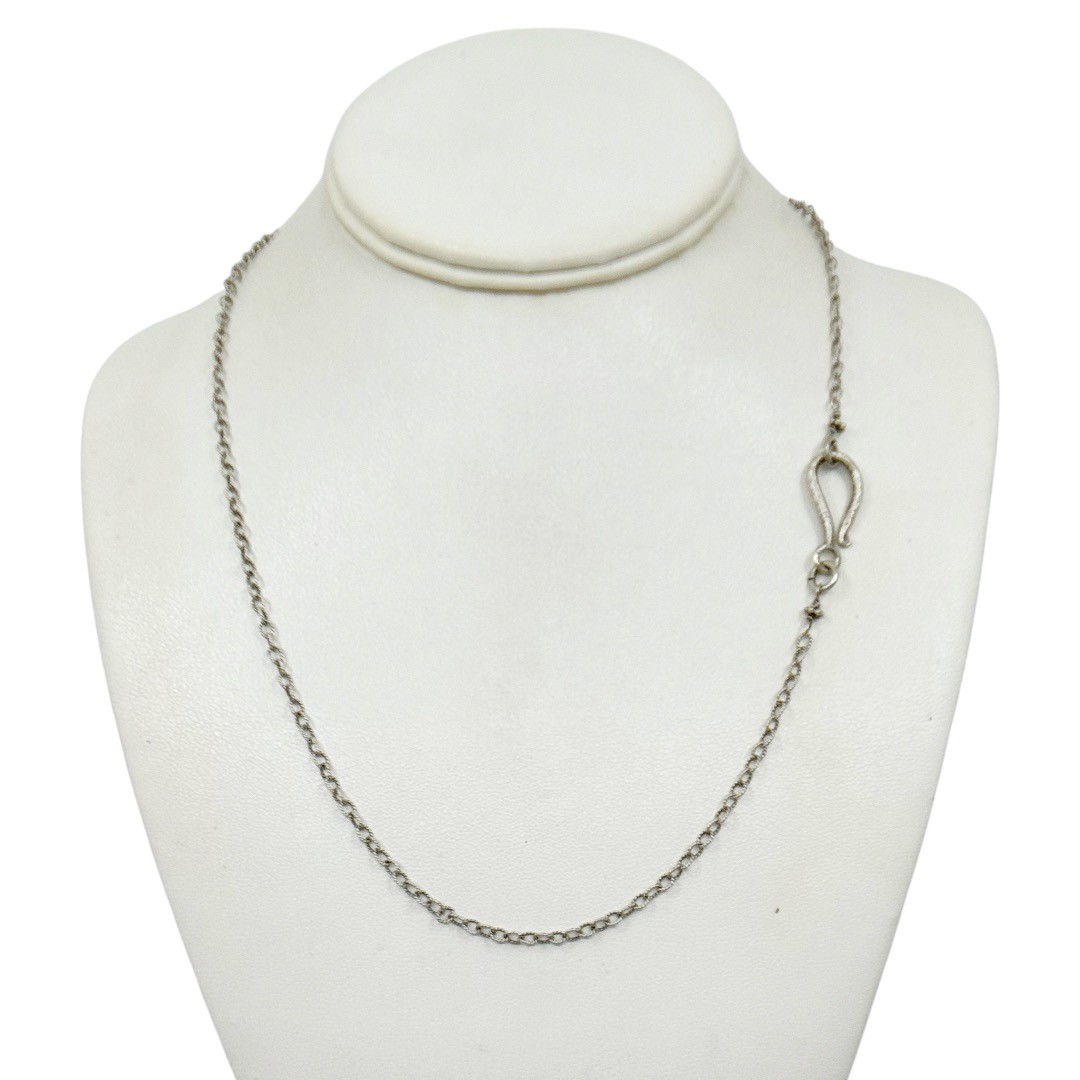 Hand Made 925 Sterling silver cable link chain necklace - photo 3