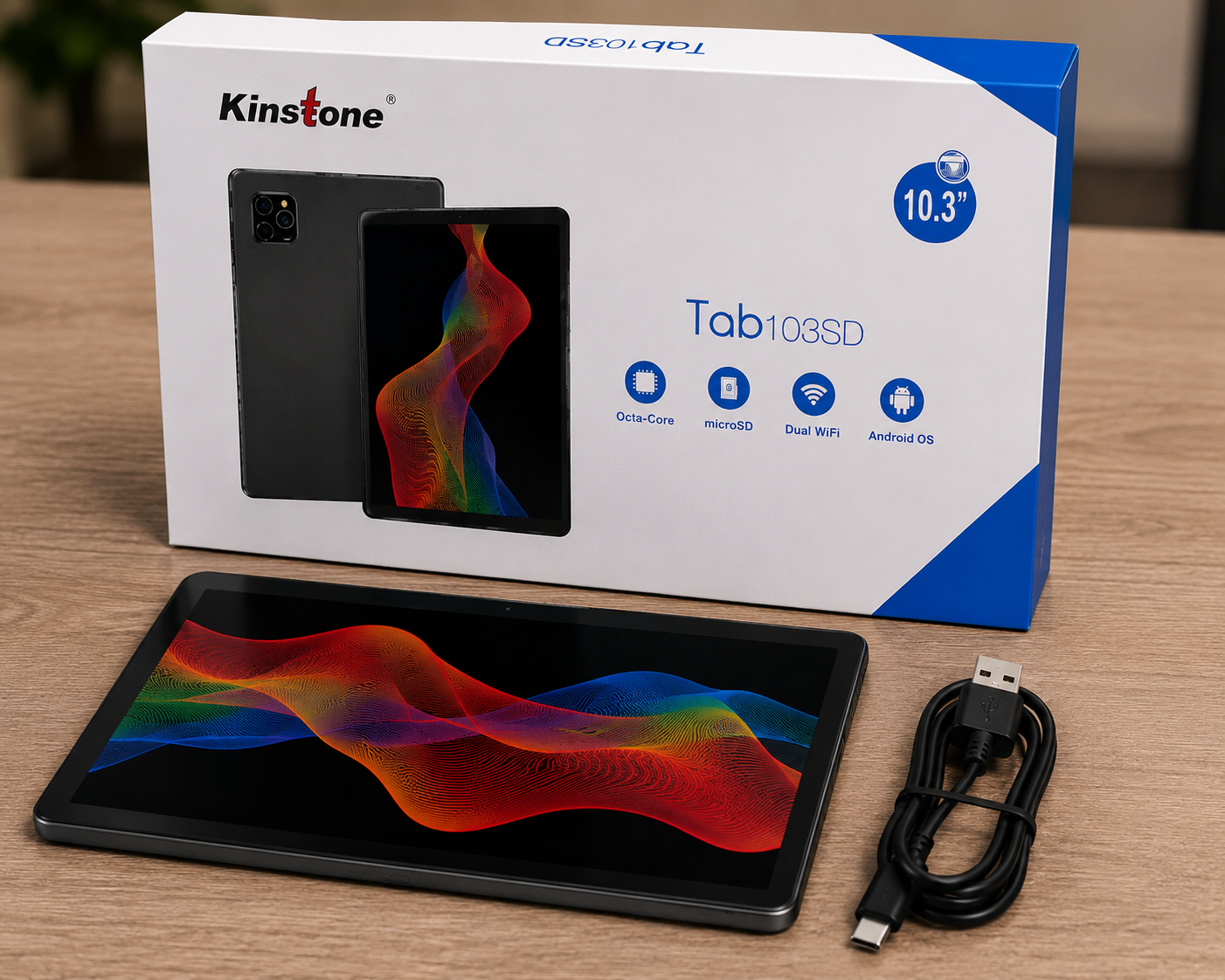 Kinstone 10.3" Android Tablet | 64GB | 4G LTE | FHD Display |