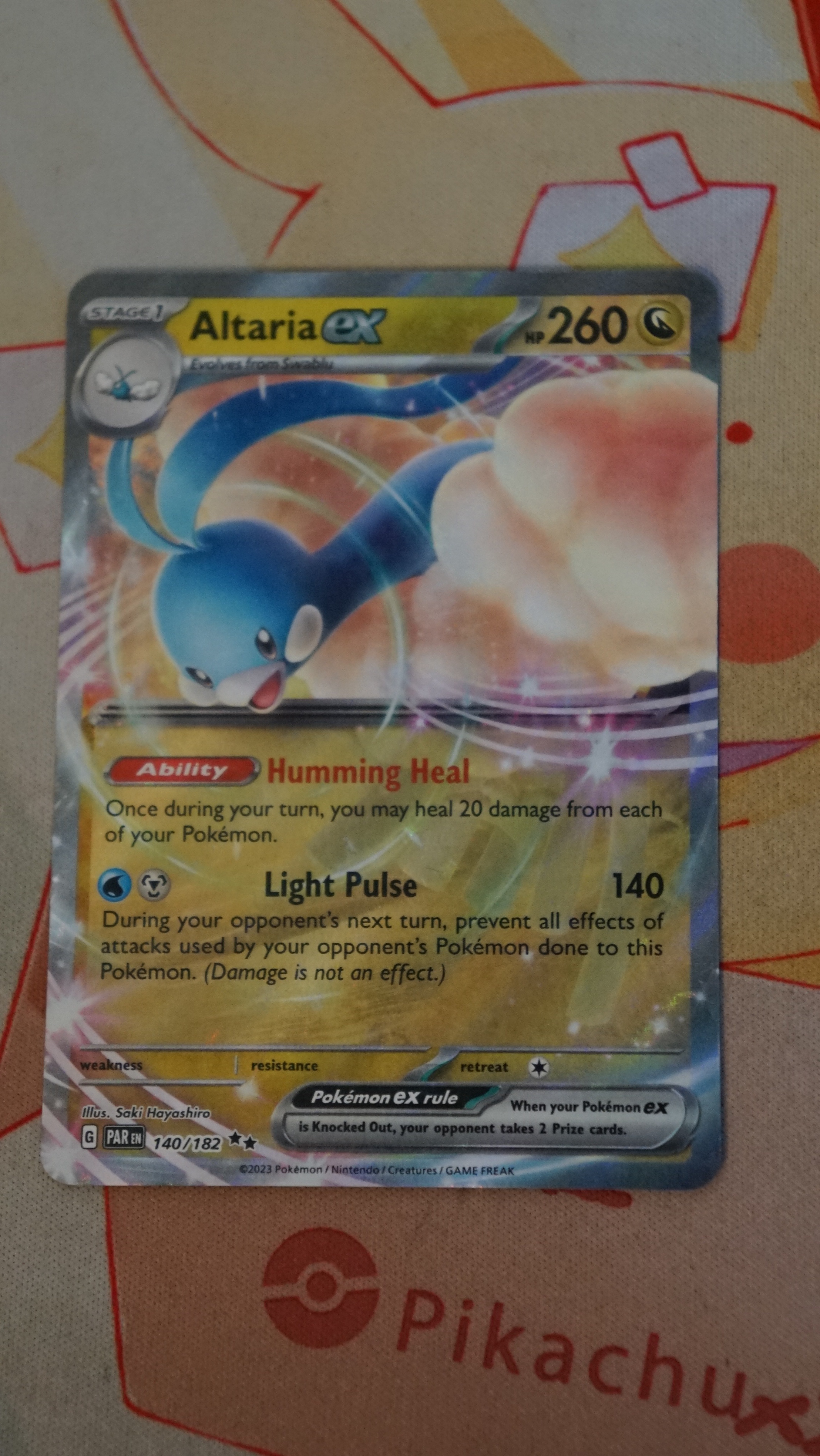 Pokemon Altaria ex 140/182 Paradox Rift Non-Holo NM - photo 3
