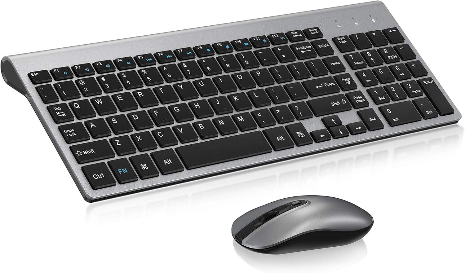 Cimetech KF10 Wireless Keyboard & Mouse Combo Keys Grey New - photo 2