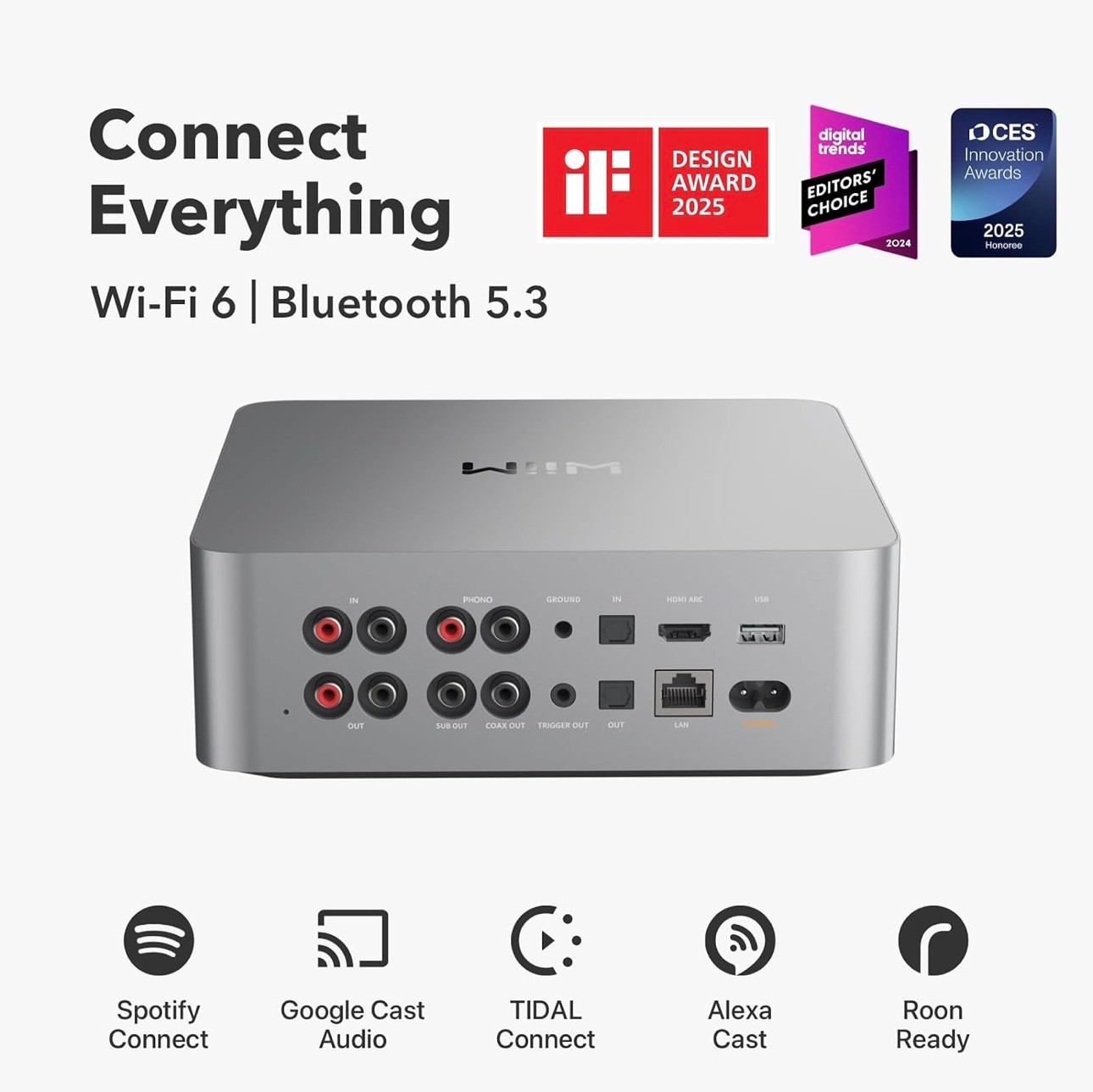 WiiM Ultra Music Streamer & Digital Preamp Touchscreen - photo 3