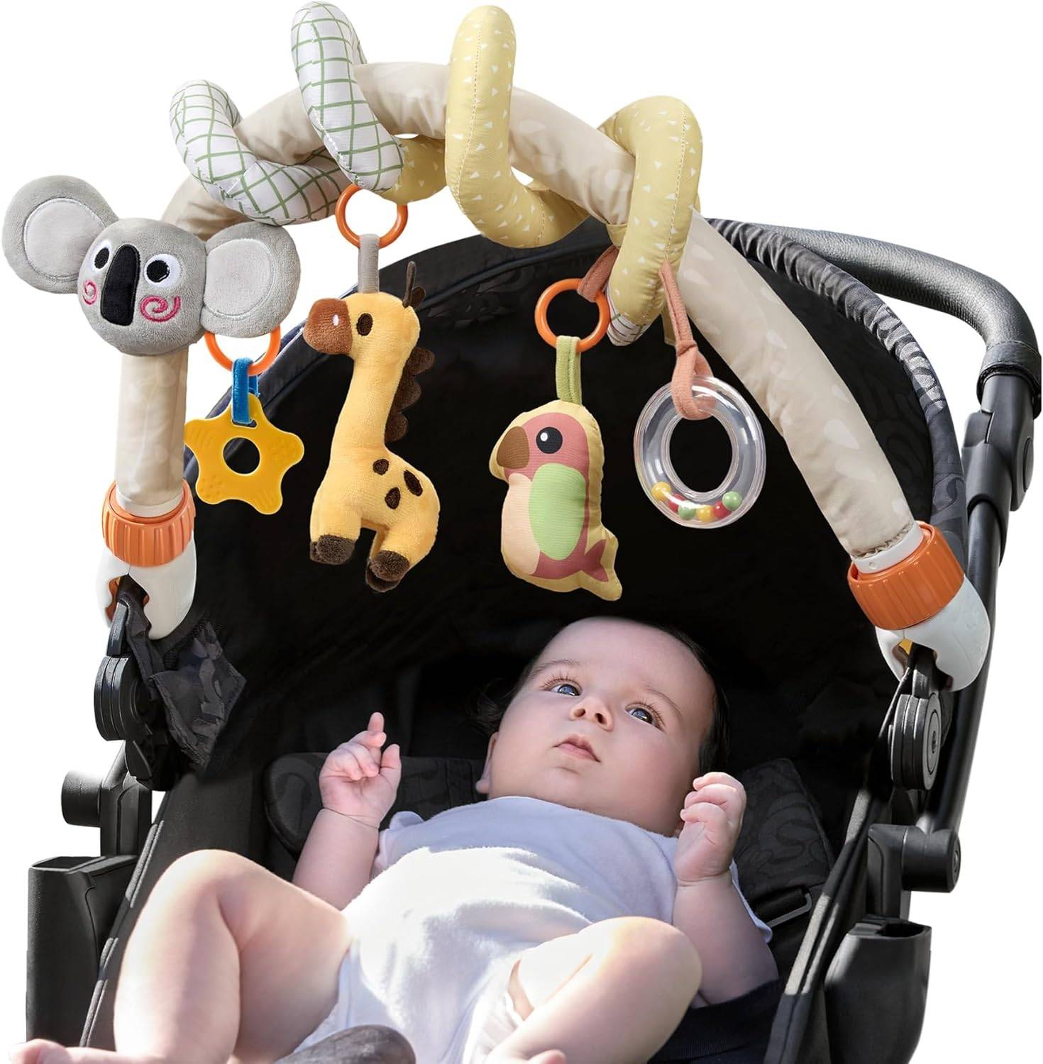 Tumama 2-in-1 Spiral Arch Car Seat Toys - photo 4