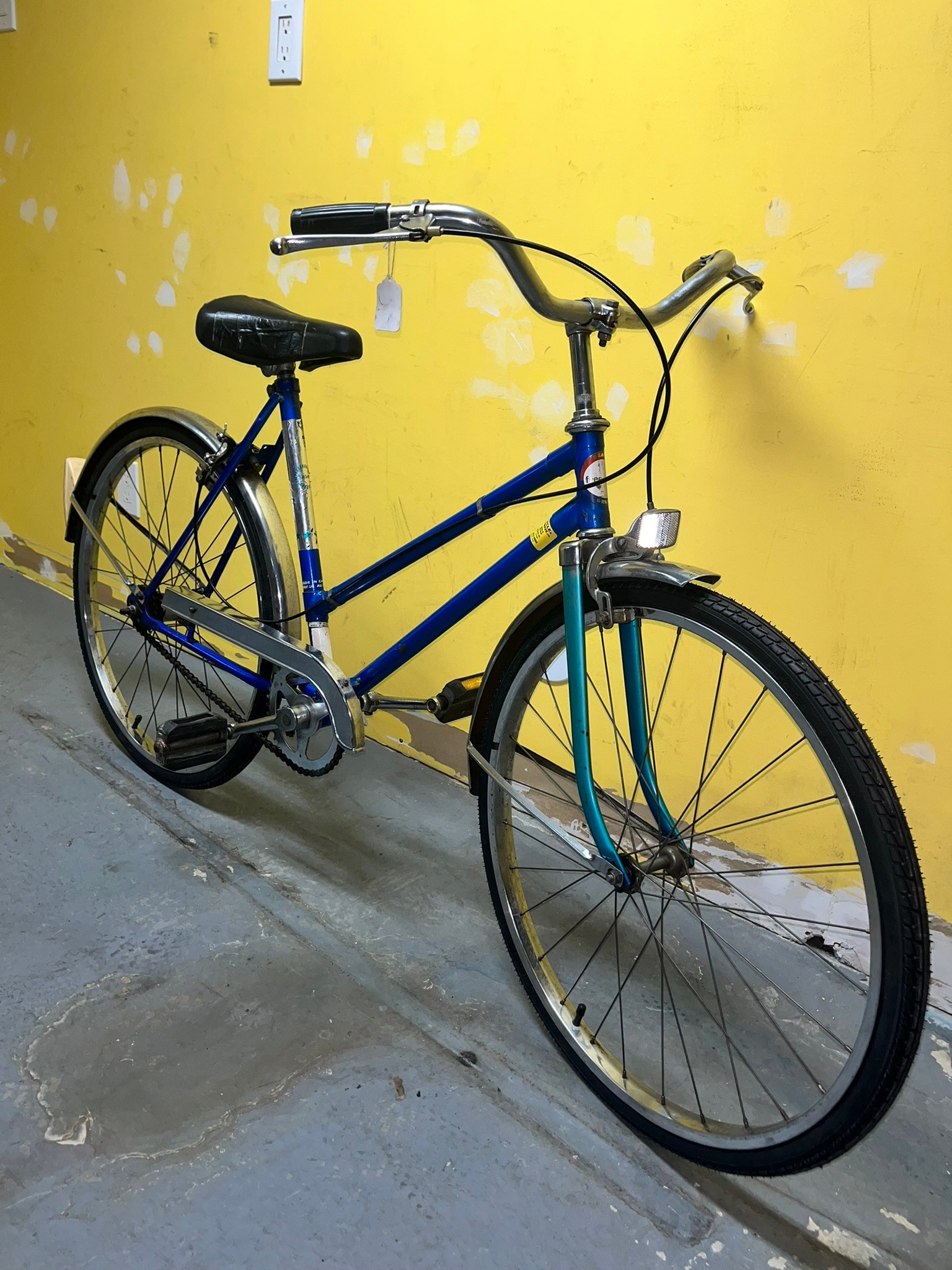 Used Single Spedd Adult Blue Classic Bicycle