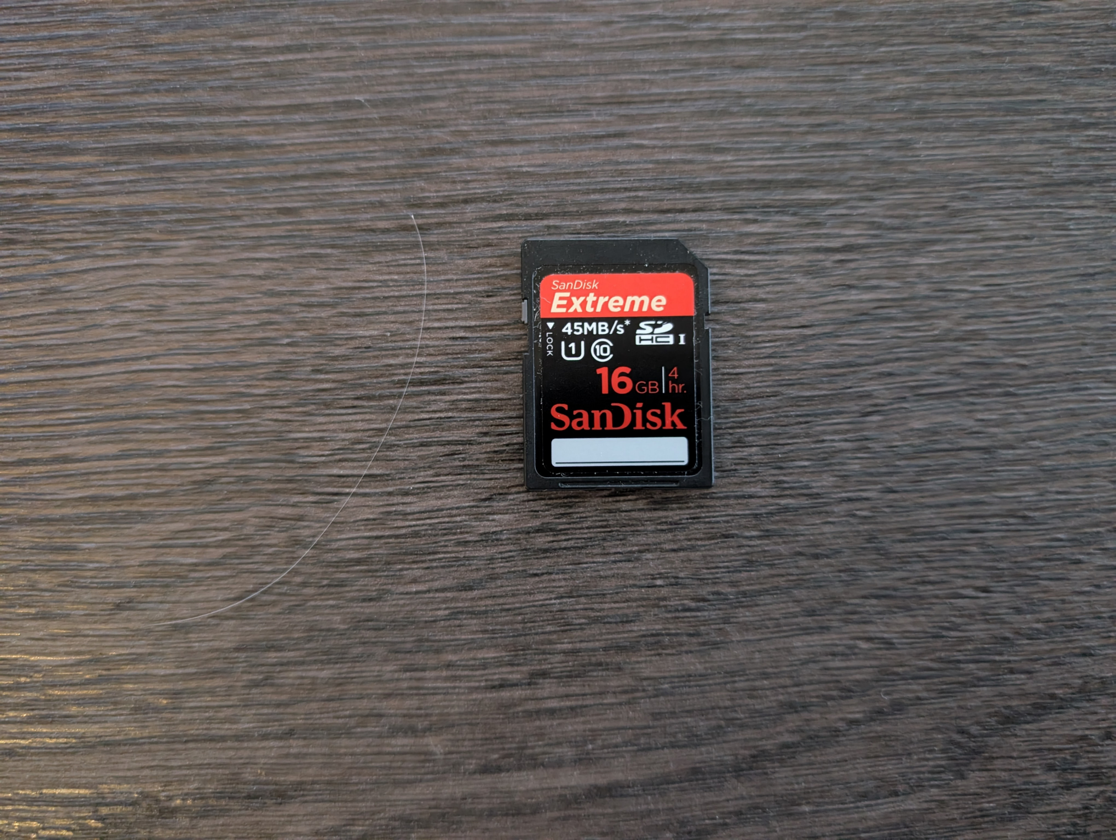 SanDisk Extreme 16GB SDHC U1 card