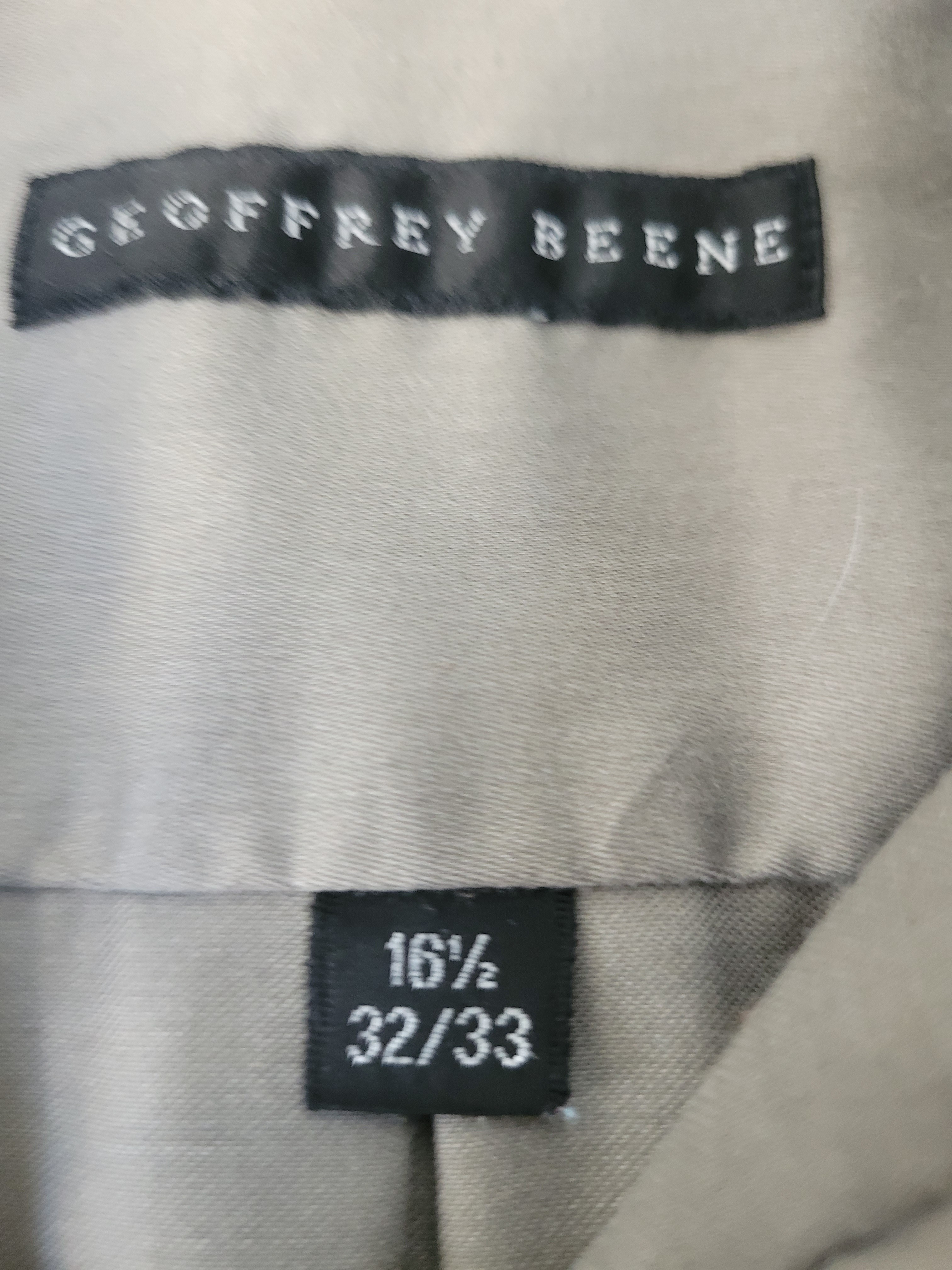 Geoffrey Beene Satinette Gray Dress Shirt 16.5 32/33 - photo 5