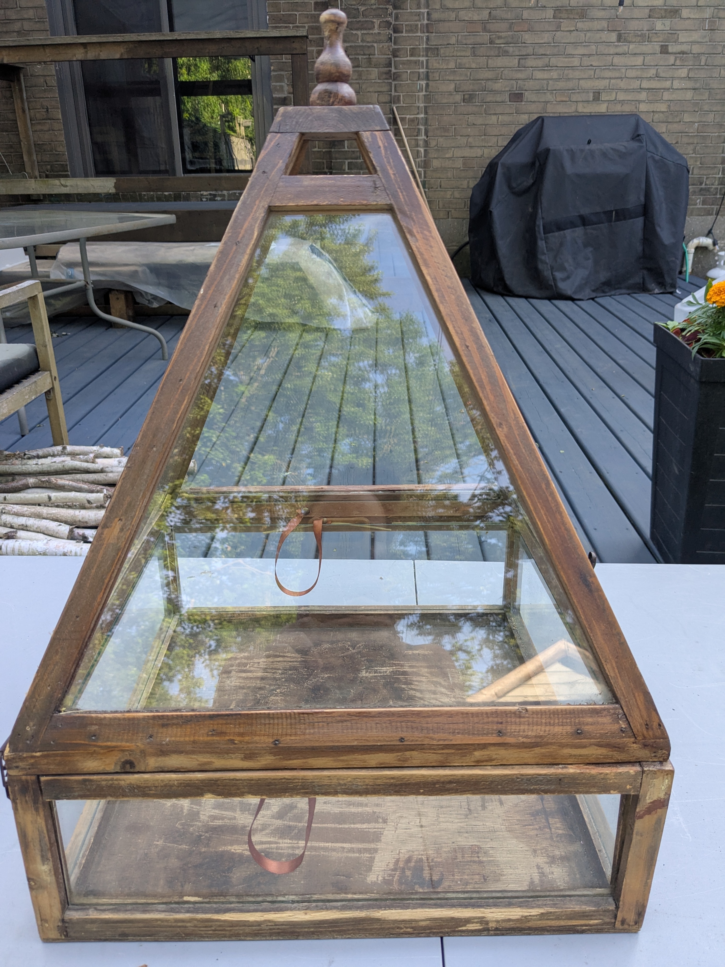 Vintage Wood Display Case / Terrarium - photo 3