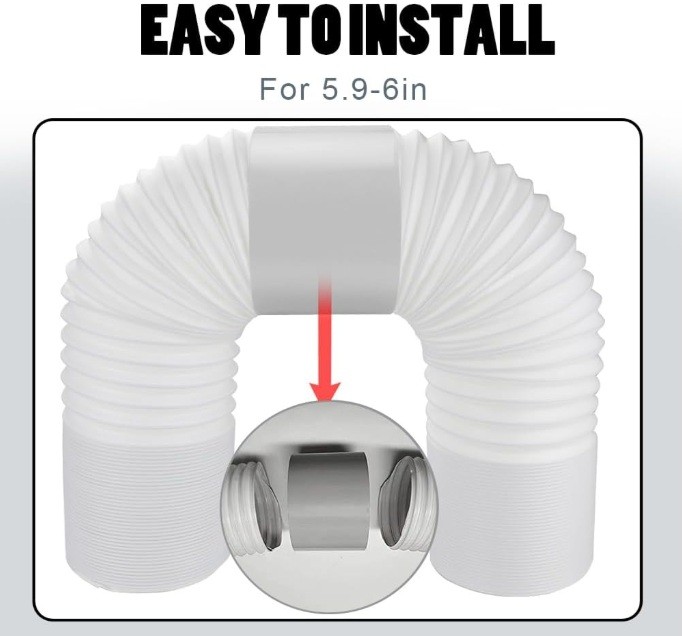 NEW Air Conditioner Exhaust Hose Coupler Universal Extension - photo 2