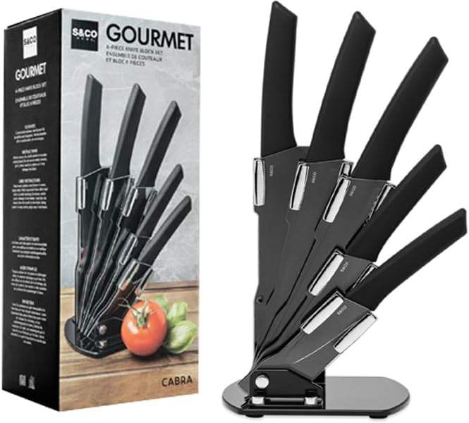 S&CO Gourmet 6-Piece Knife Block Set - photo 4