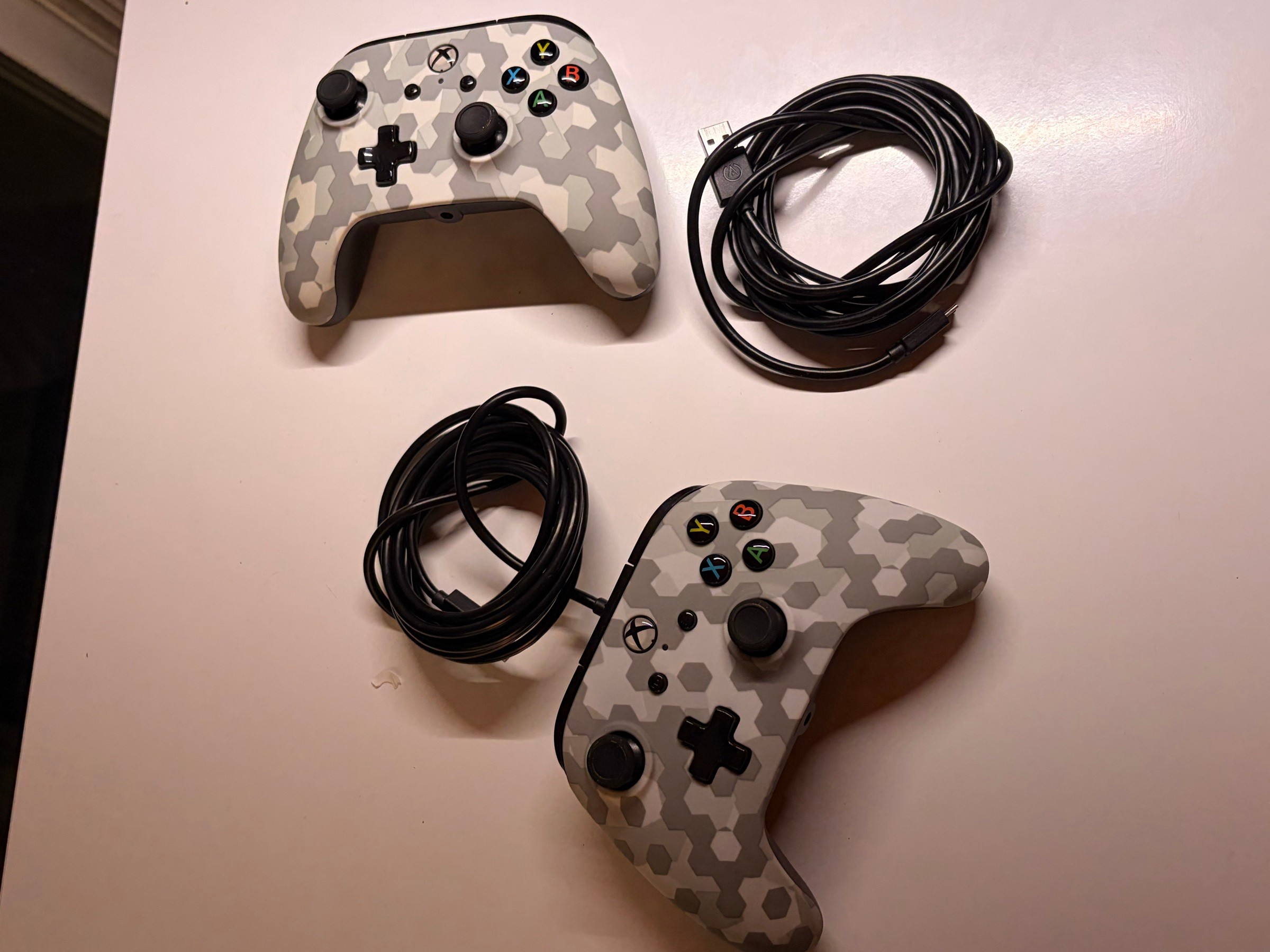2x PowerA Xbox wireless controllers (camo)